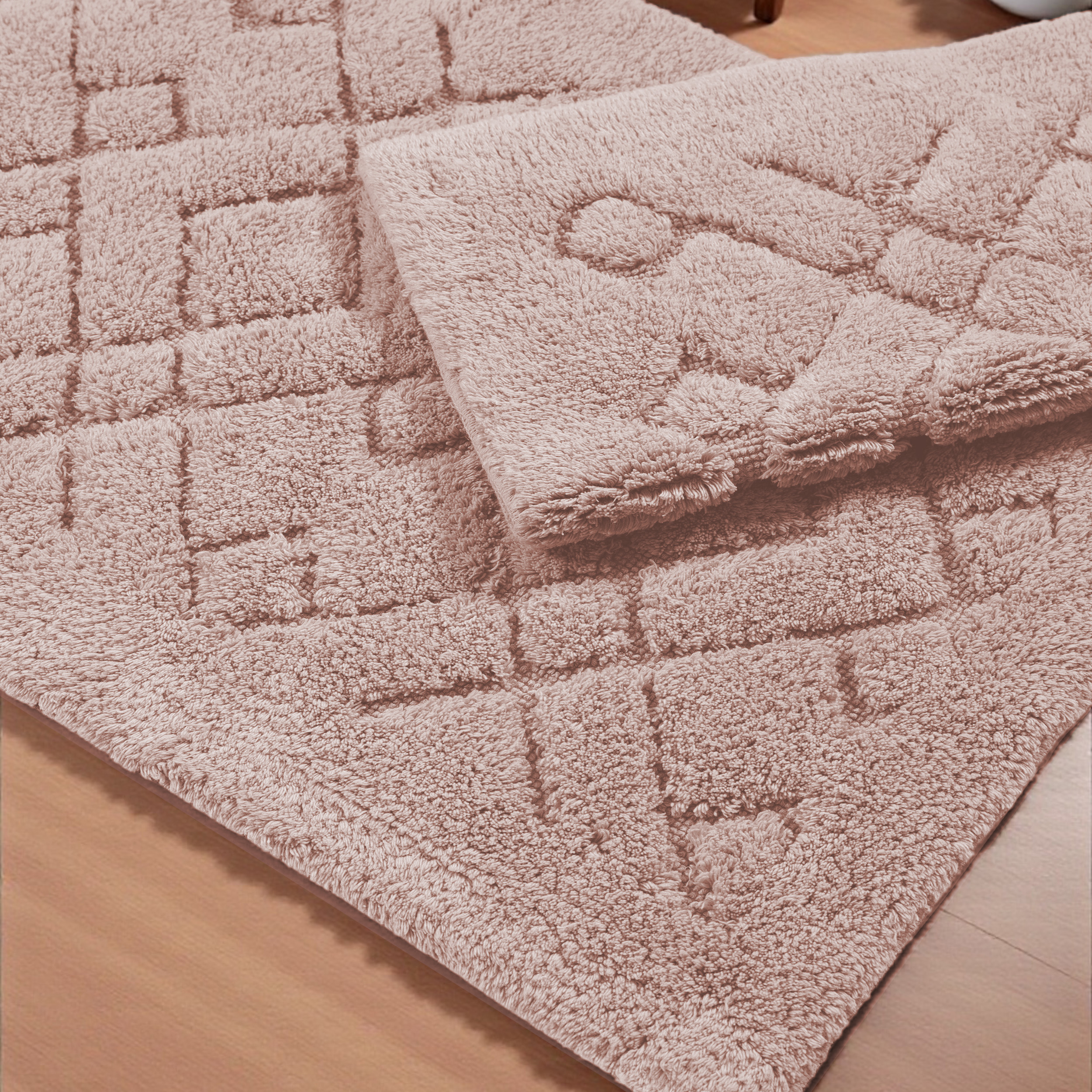 Komplet Dywaników Łazienkowych Boston 12 - Pudrowy róż