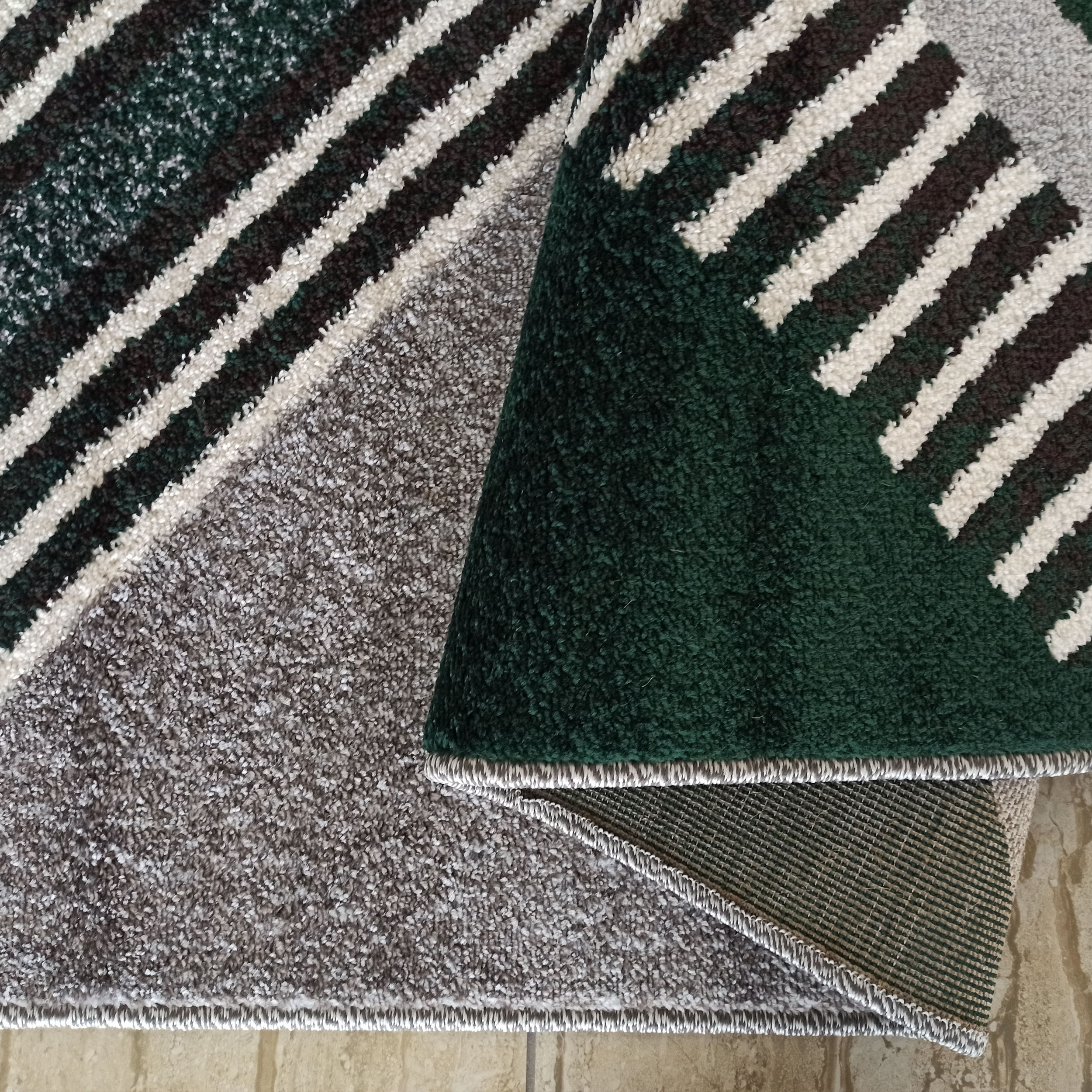 Dywan Nowoczesny Otto 03 Szaro-Zielony