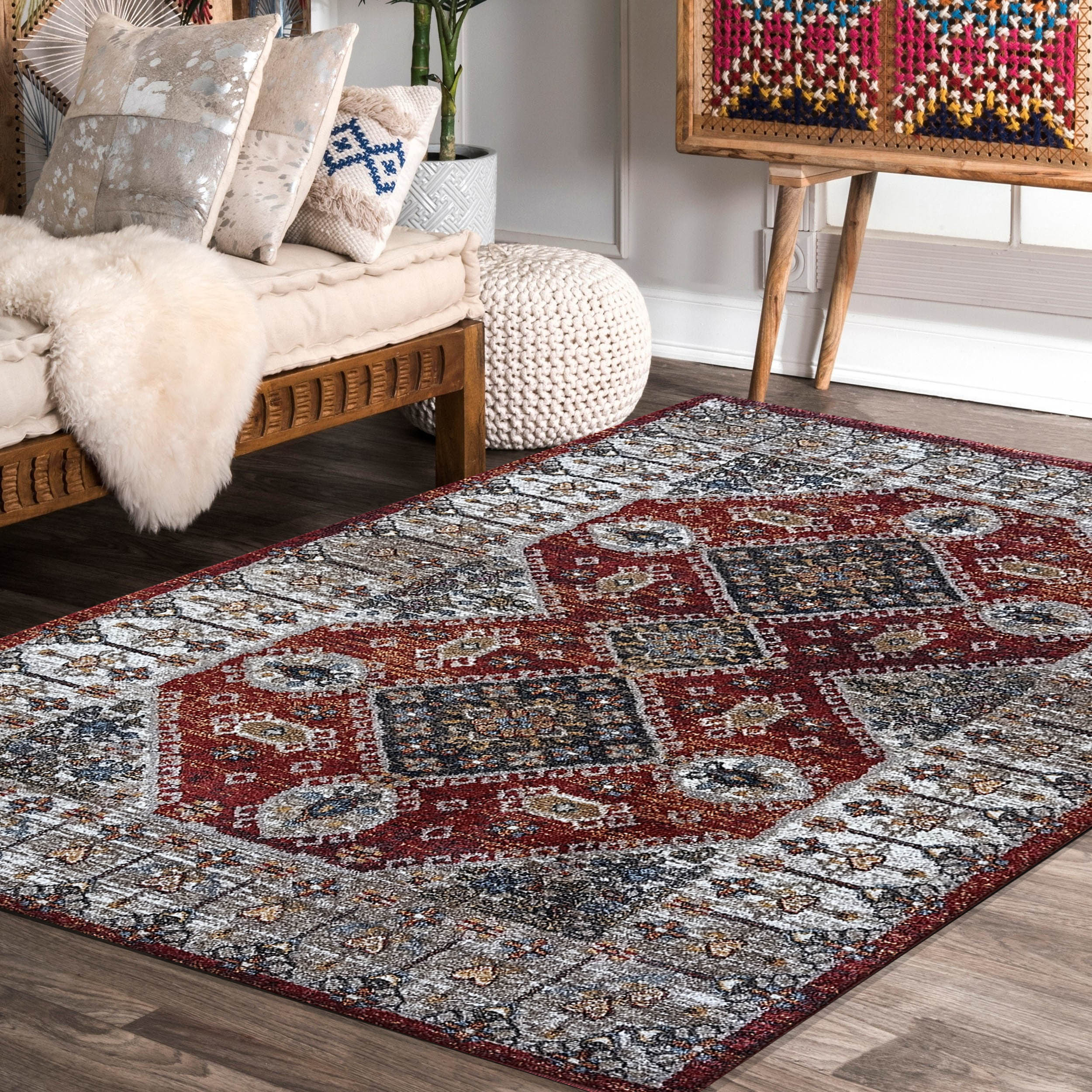 Dywan Nowoczesny Sienna 03 - orientalny ceglany