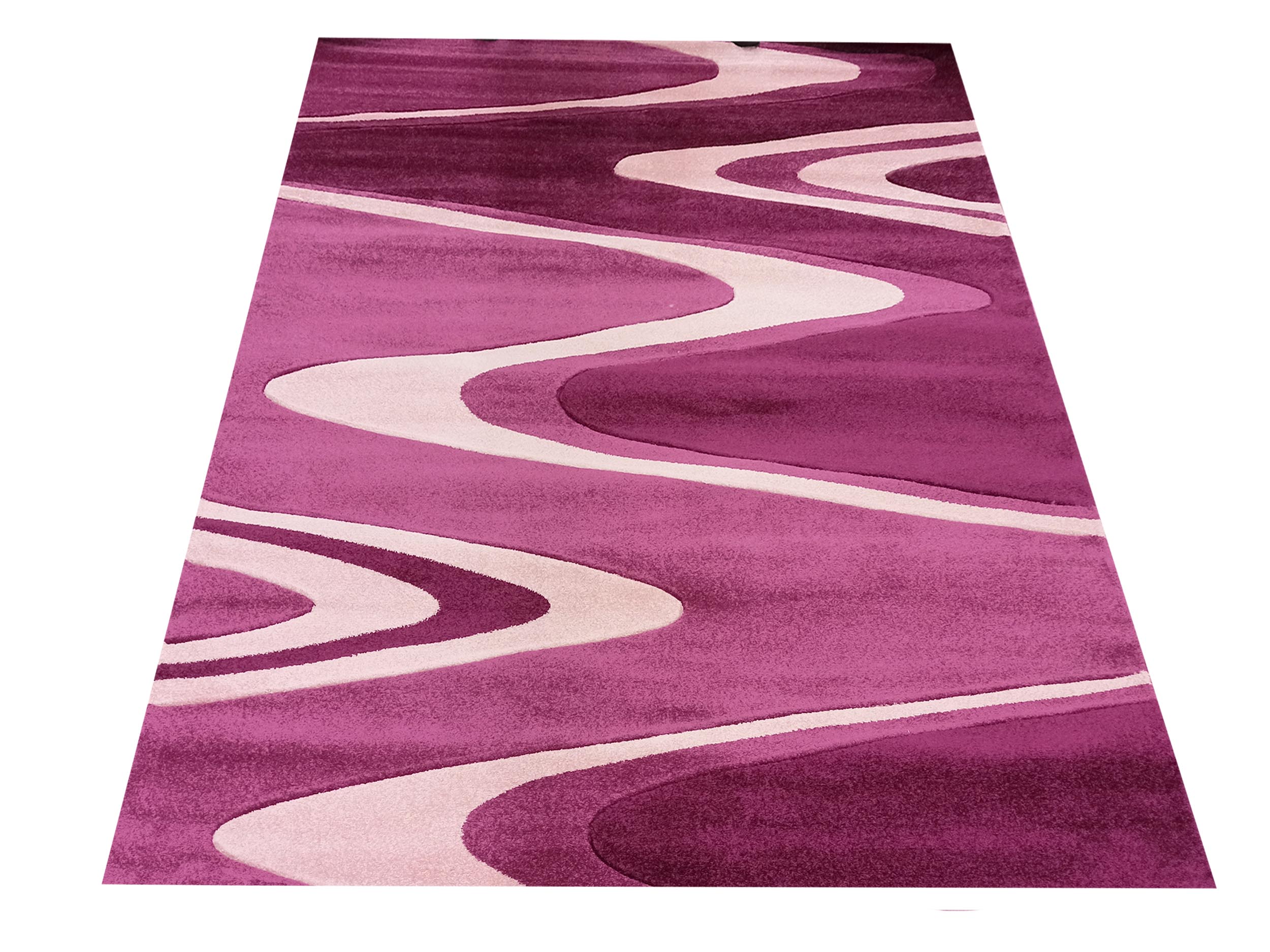 Dywan nowoczesny Fantazja 6191B-LM - fioletowy