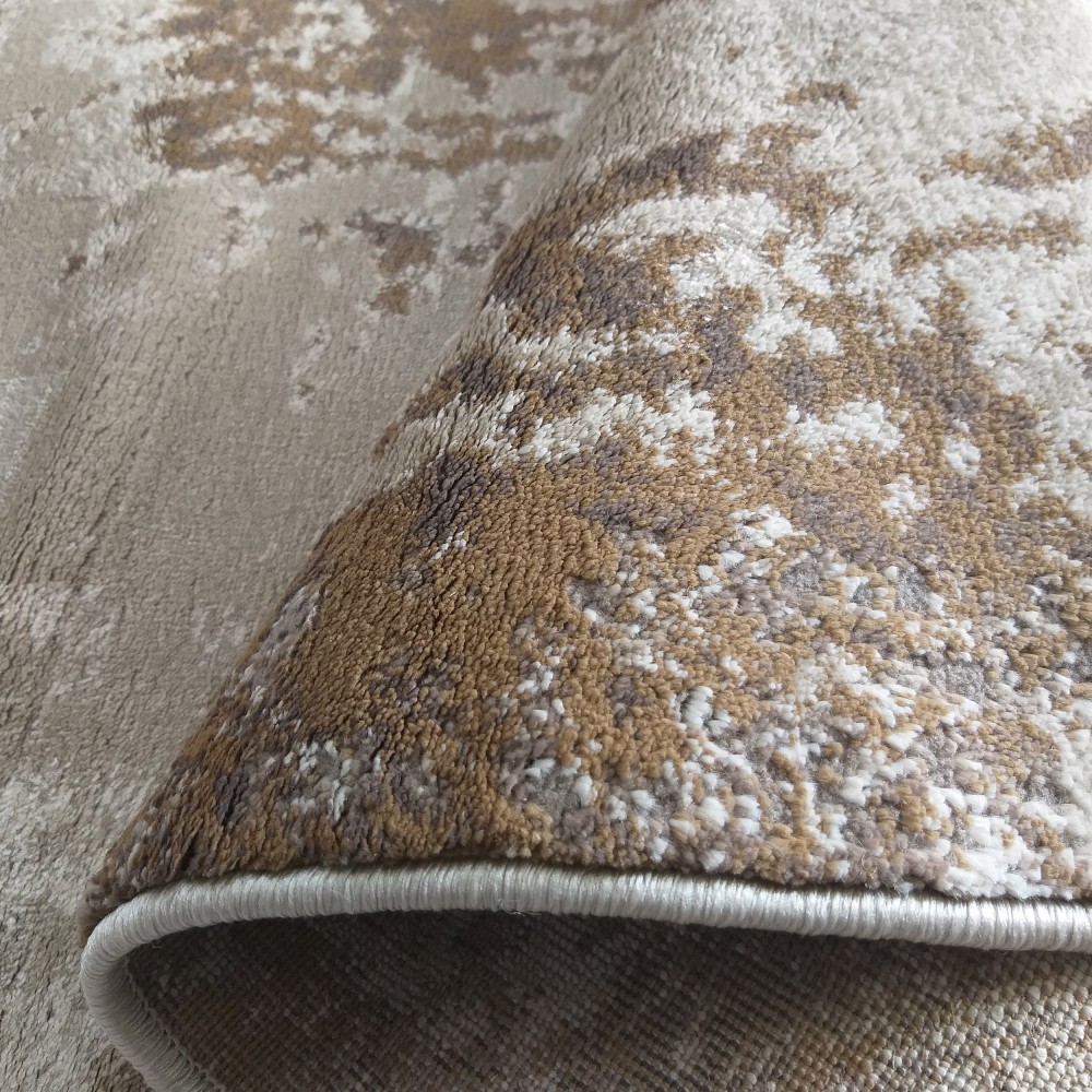 Dywan Nowoczesny Milas Shrink PRL 13C KA - Beżowo - Brązowy