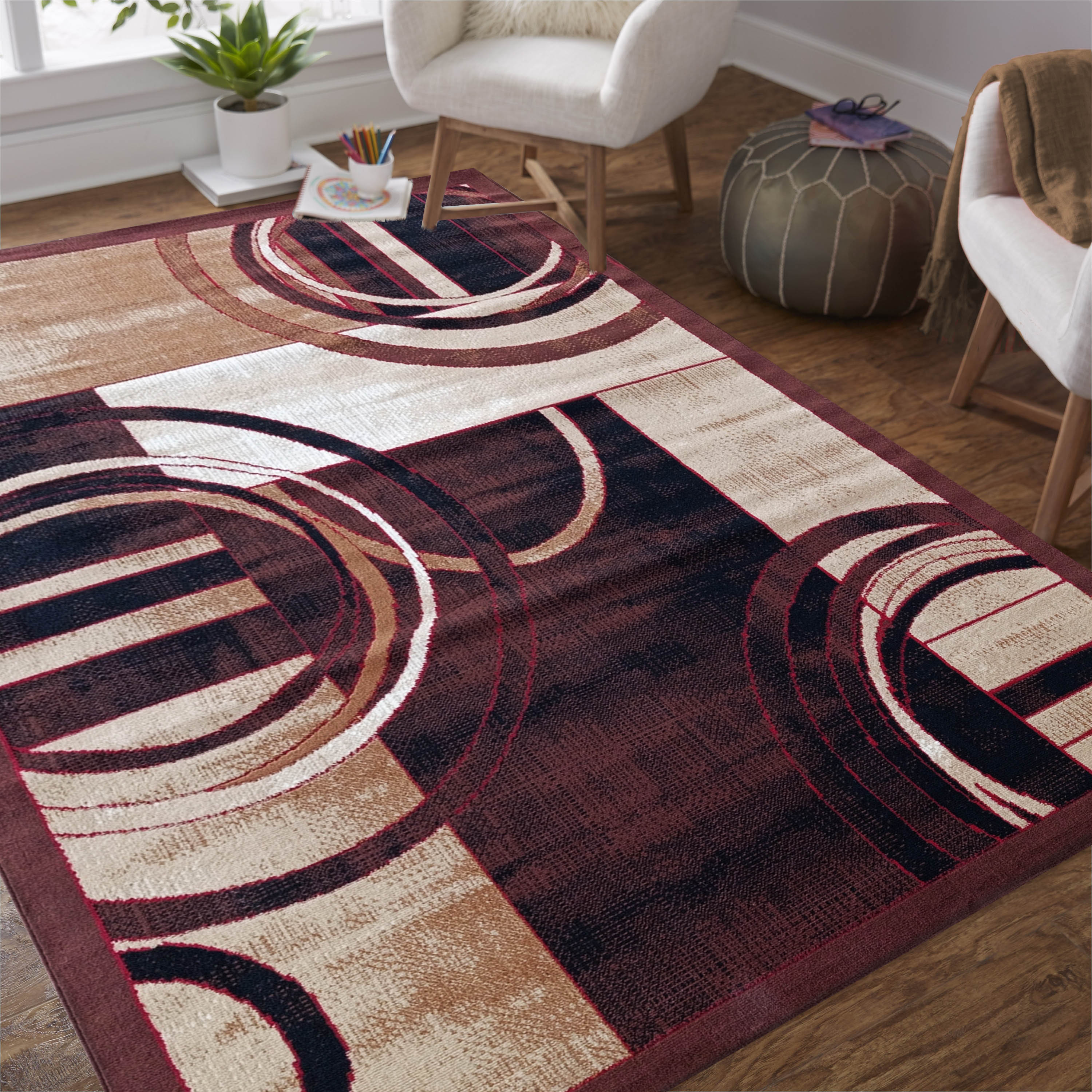 Dywan Klasyczny BCF Alfa 22 brązowy