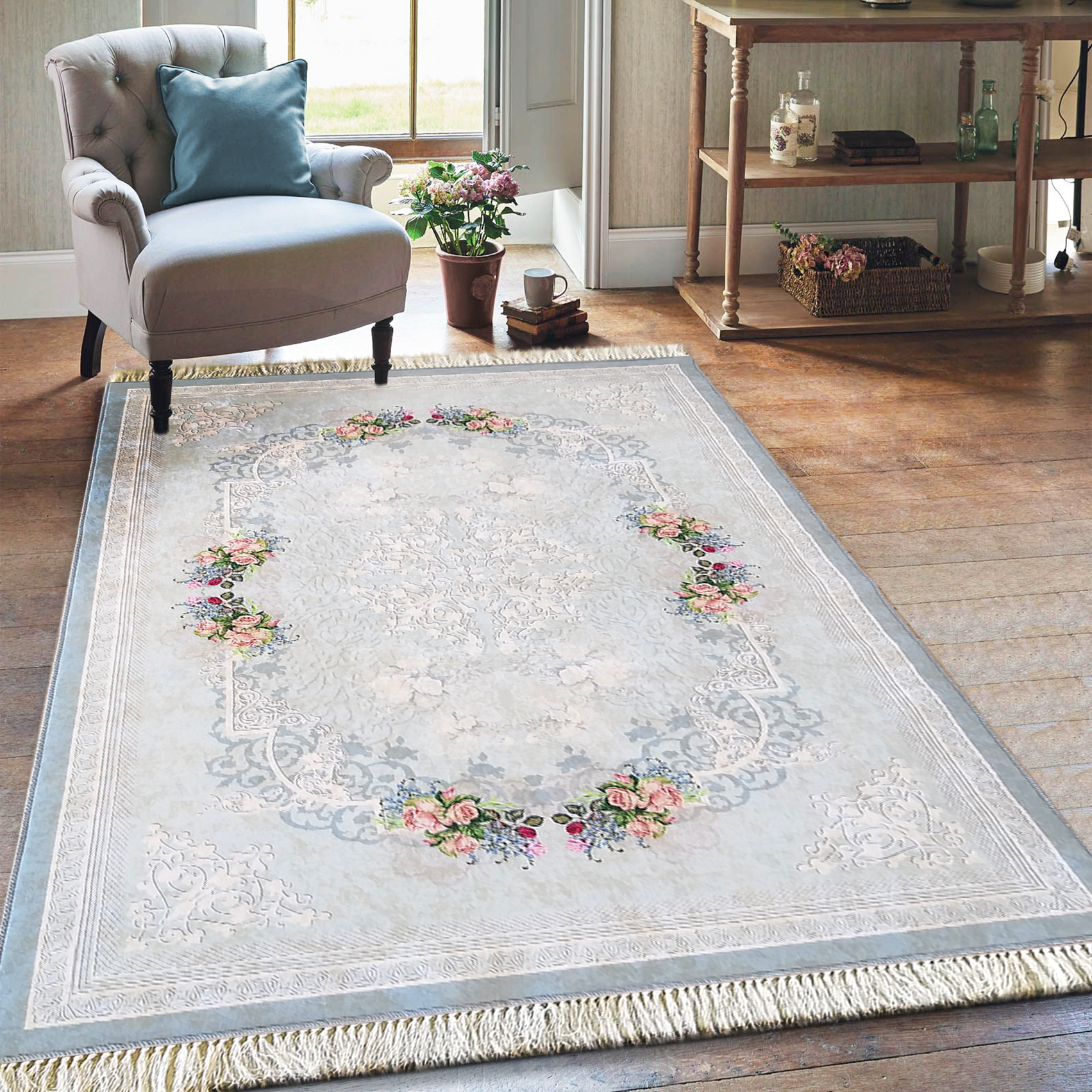 Dywan Antypoślizgowy Nowoczesny Horeca 05 Niebieski