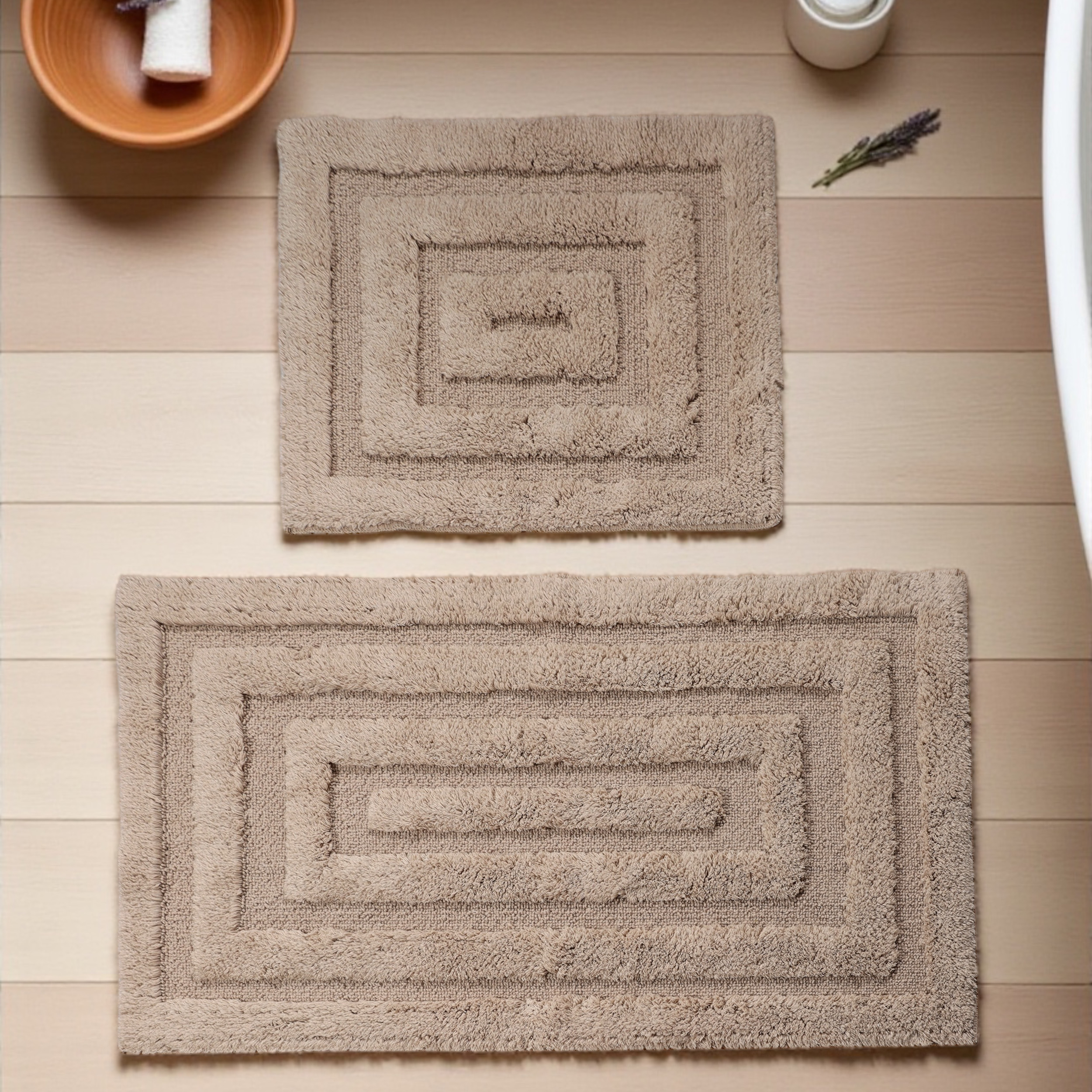 Komplet Dywaników Łazienkowych Boston 13 - Beżowy