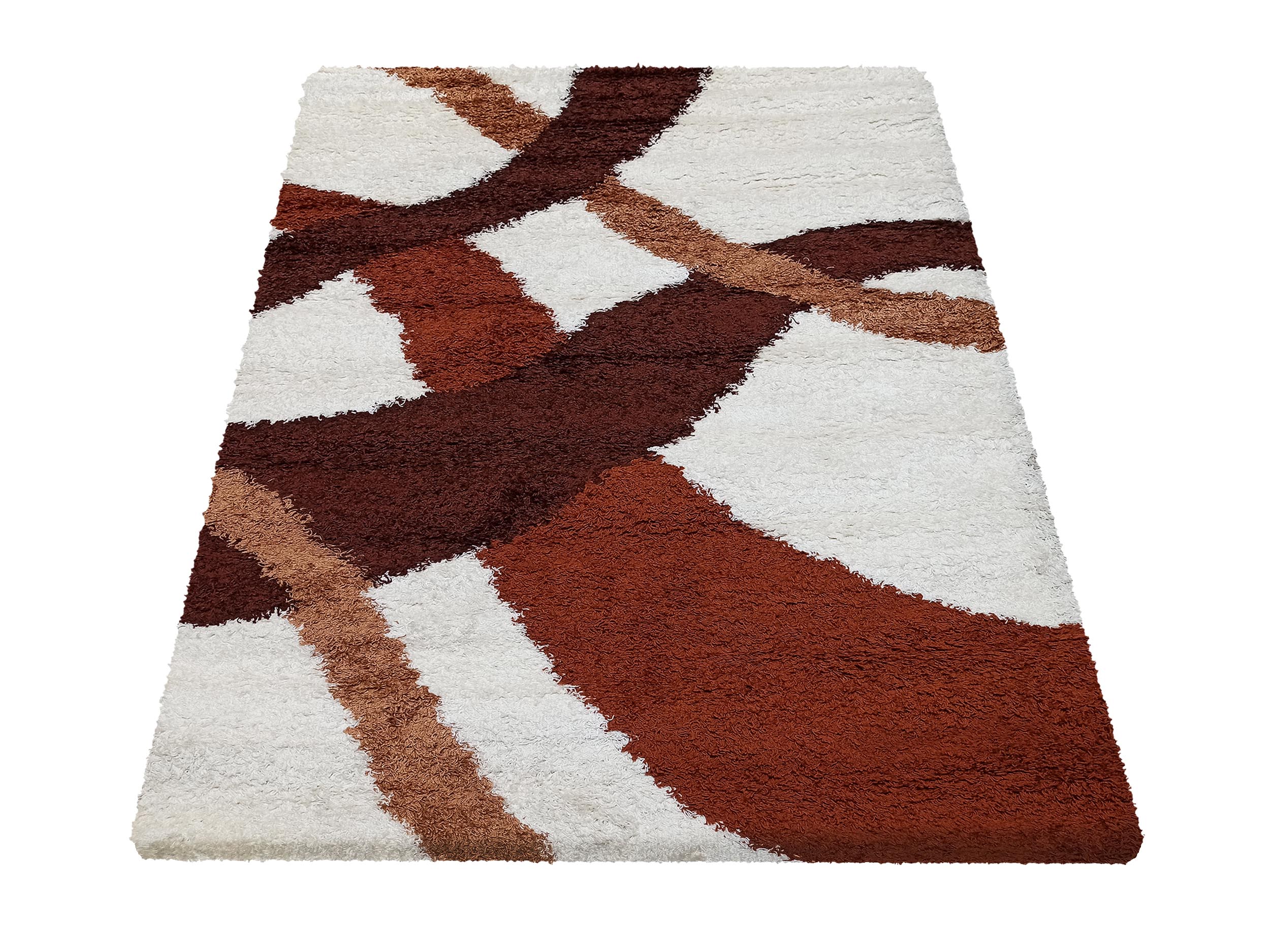 Dywan Nowoczesny Shaggy Long 2544A-BR - wielokolorowy