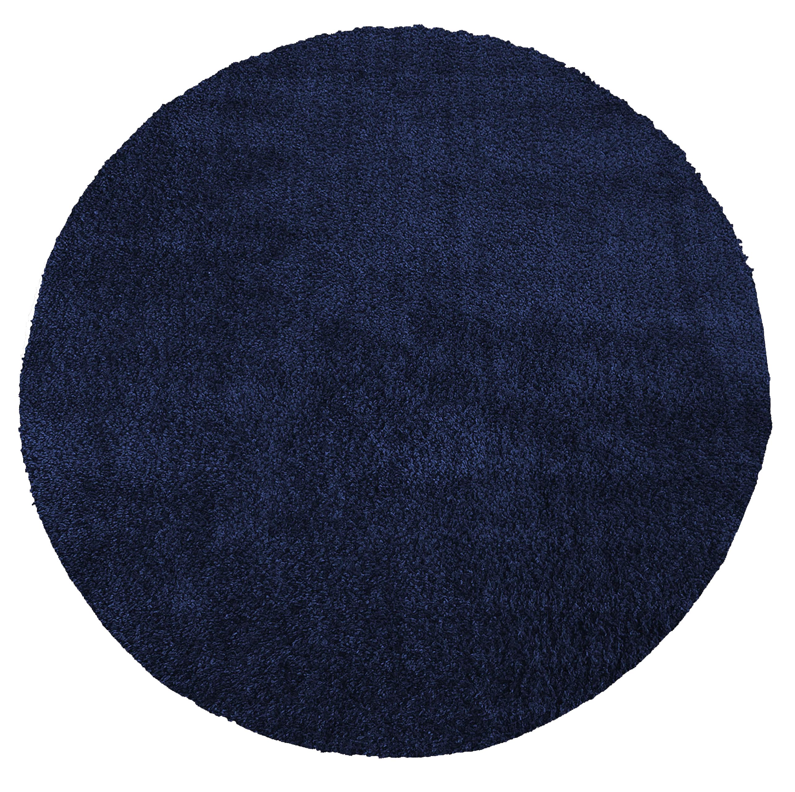 Dywan Kamel Typu Shaggy Nowoczesny Koło Soft - Granatowy 