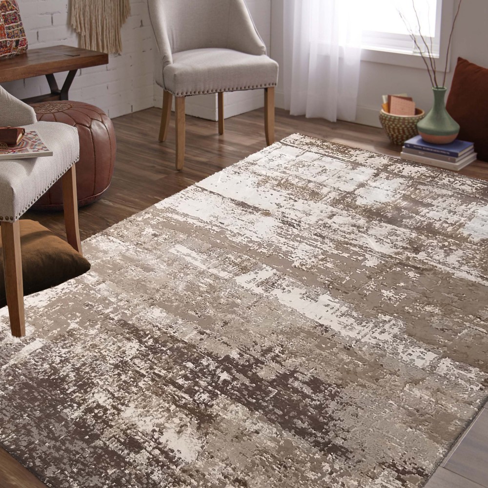 Dywan Nowoczesny Milas Shrink PRL 01B KK - Beżowo - Brązowy Dywan Nowoczesny Milas Shrink PRL 01B KK - Beżowo - Brązowy