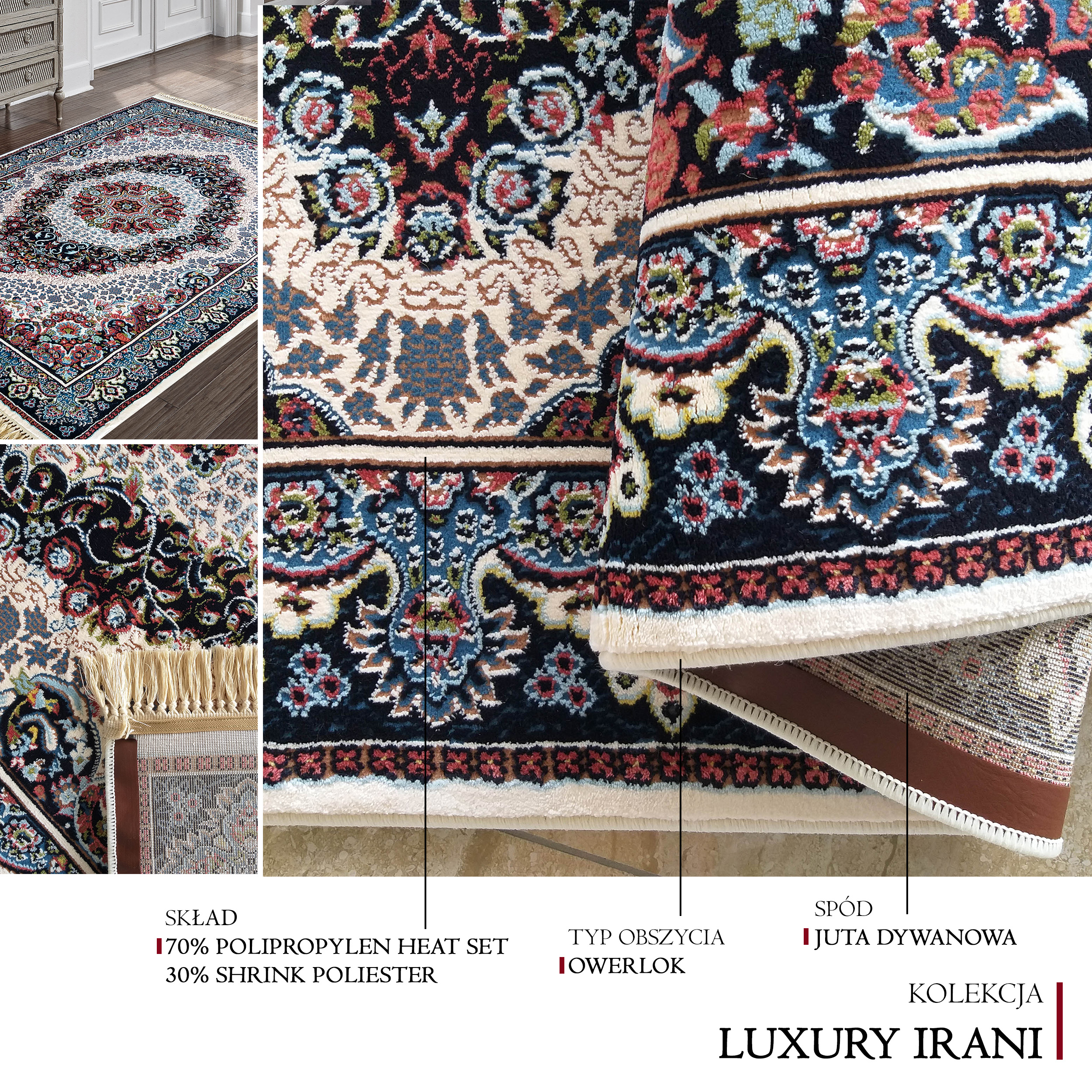 Dywan Klasyczny Luxury Irani 3658D Dywan Klasyczny Luxury Irani 3658D