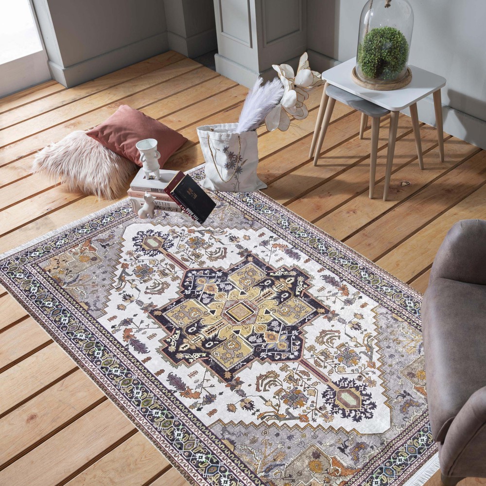 Dywan Nowoczesny Wielokolorowy Safir 600 złoty