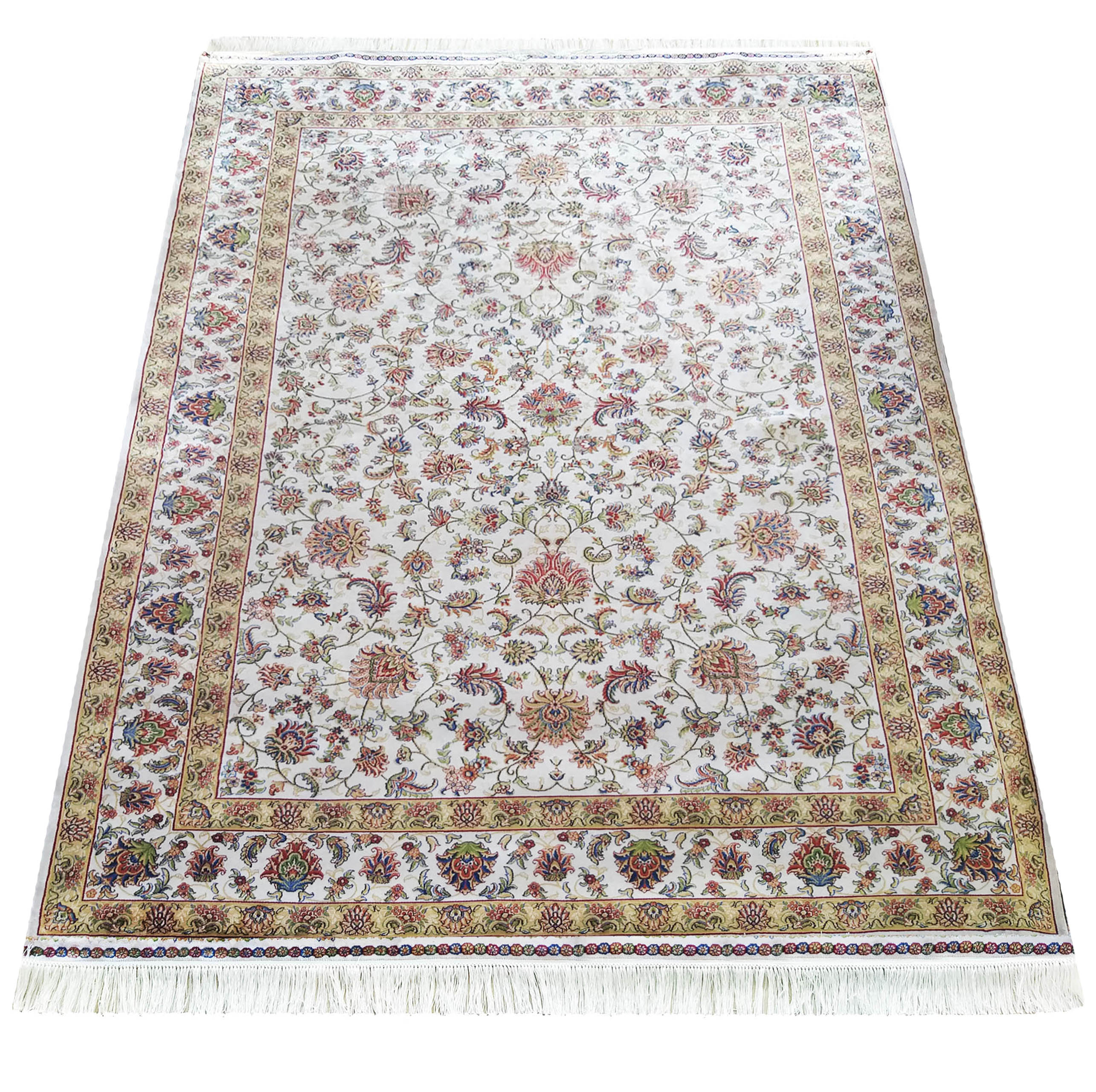 Dywan ekskluzywny Qum Silk 12 - kremowy Dywan ekskluzywny Qum Silk 12 - kremowy