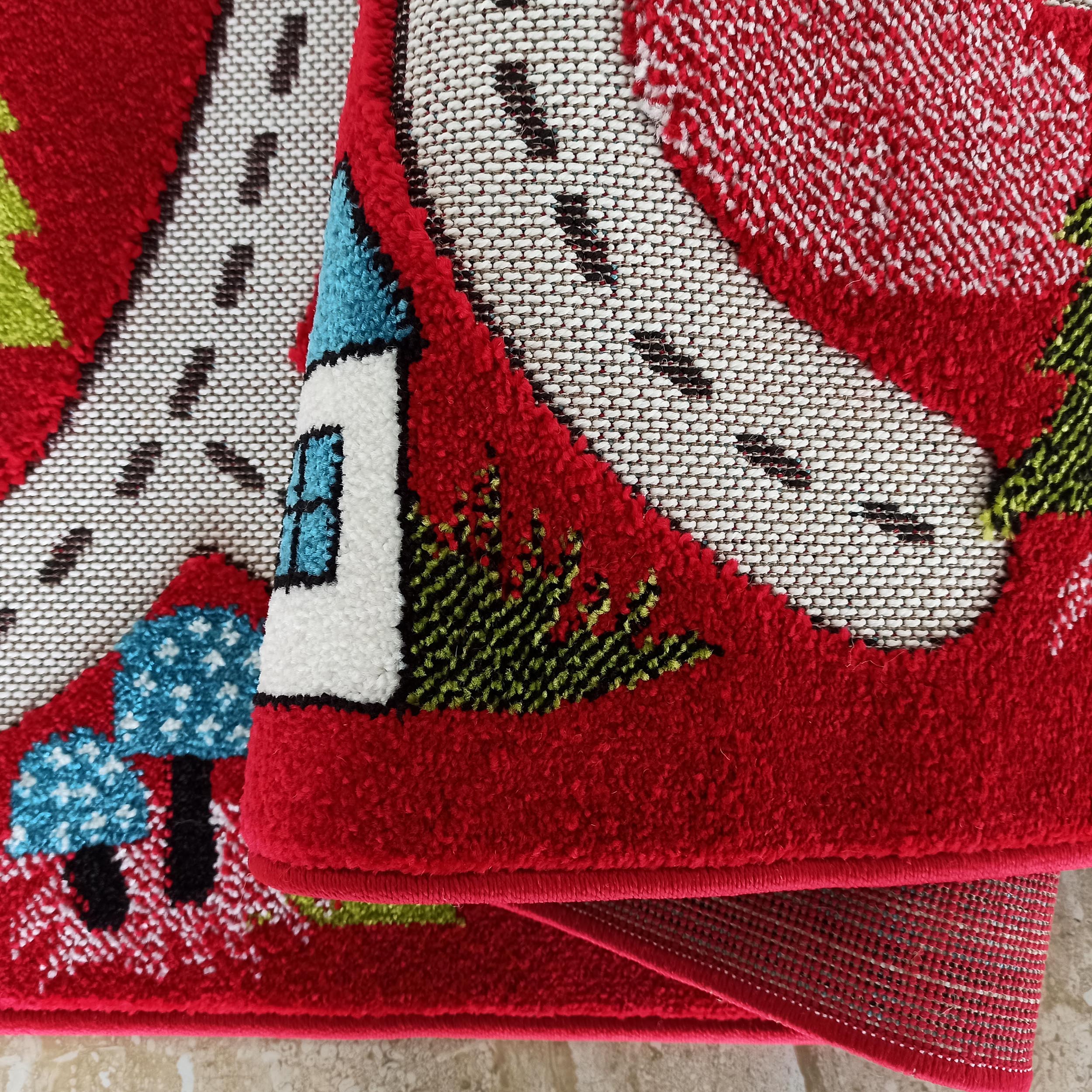 Dywan Sensoryczny Dla Dzieci COLOR KIDS 02 - Czerwony Dywan Sensoryczny Dla Dzieci COLOR KIDS 02 - Czerwony