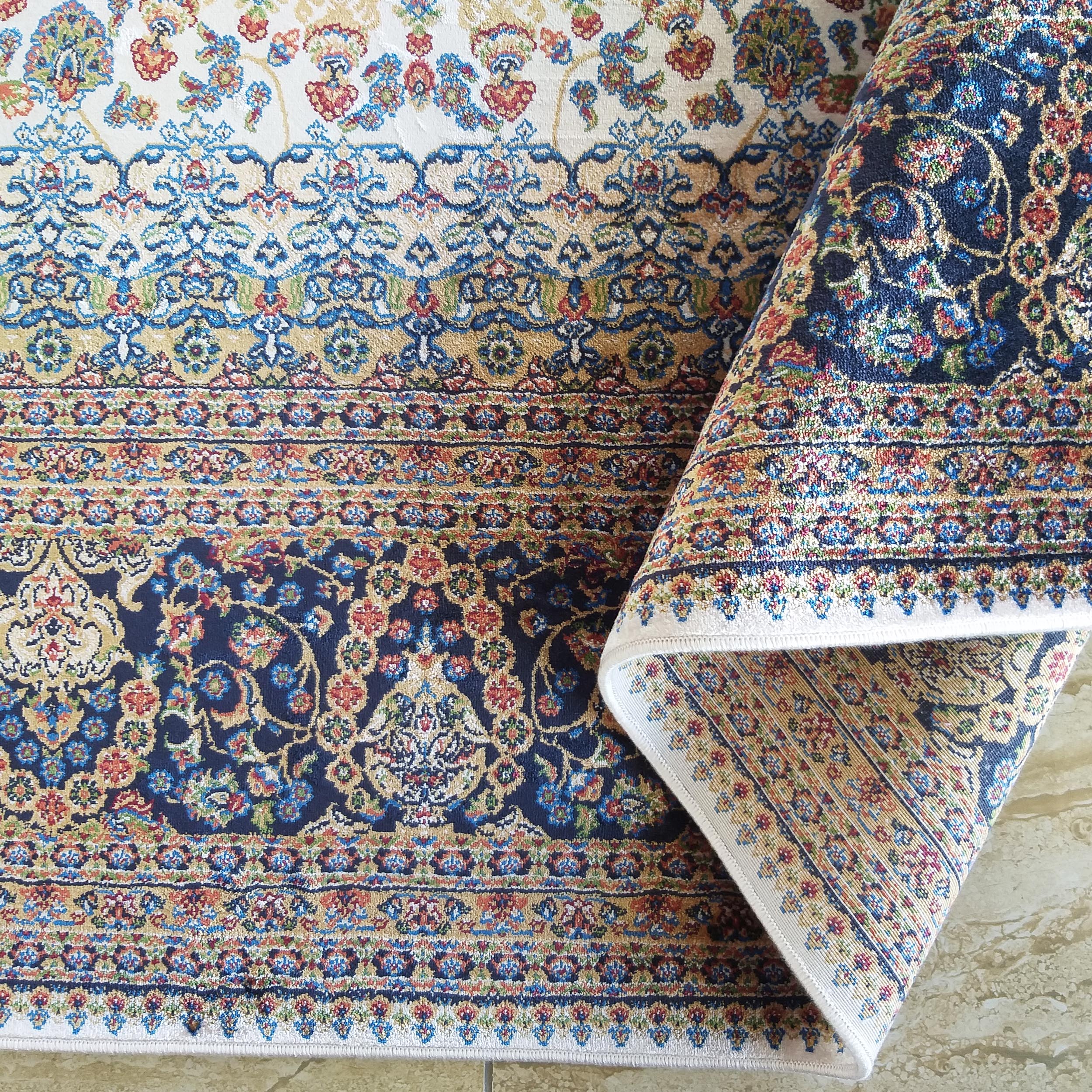 Dywan ekskluzywny Qum Silk 07 - kremowy Dywan ekskluzywny Qum Silk 07 - kremowy
