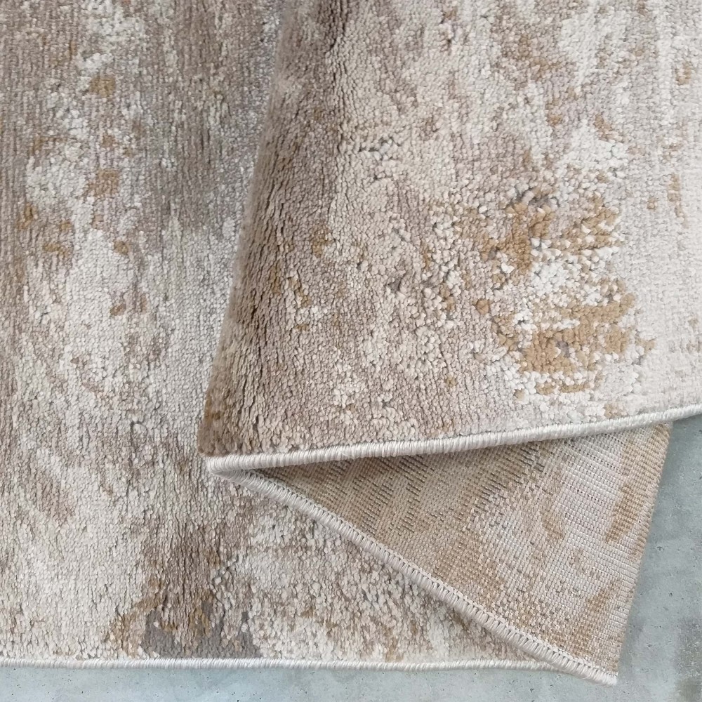 Dywan Nowoczesny Milas Shrink PRL 09C AB - Beżowo - Brązowy