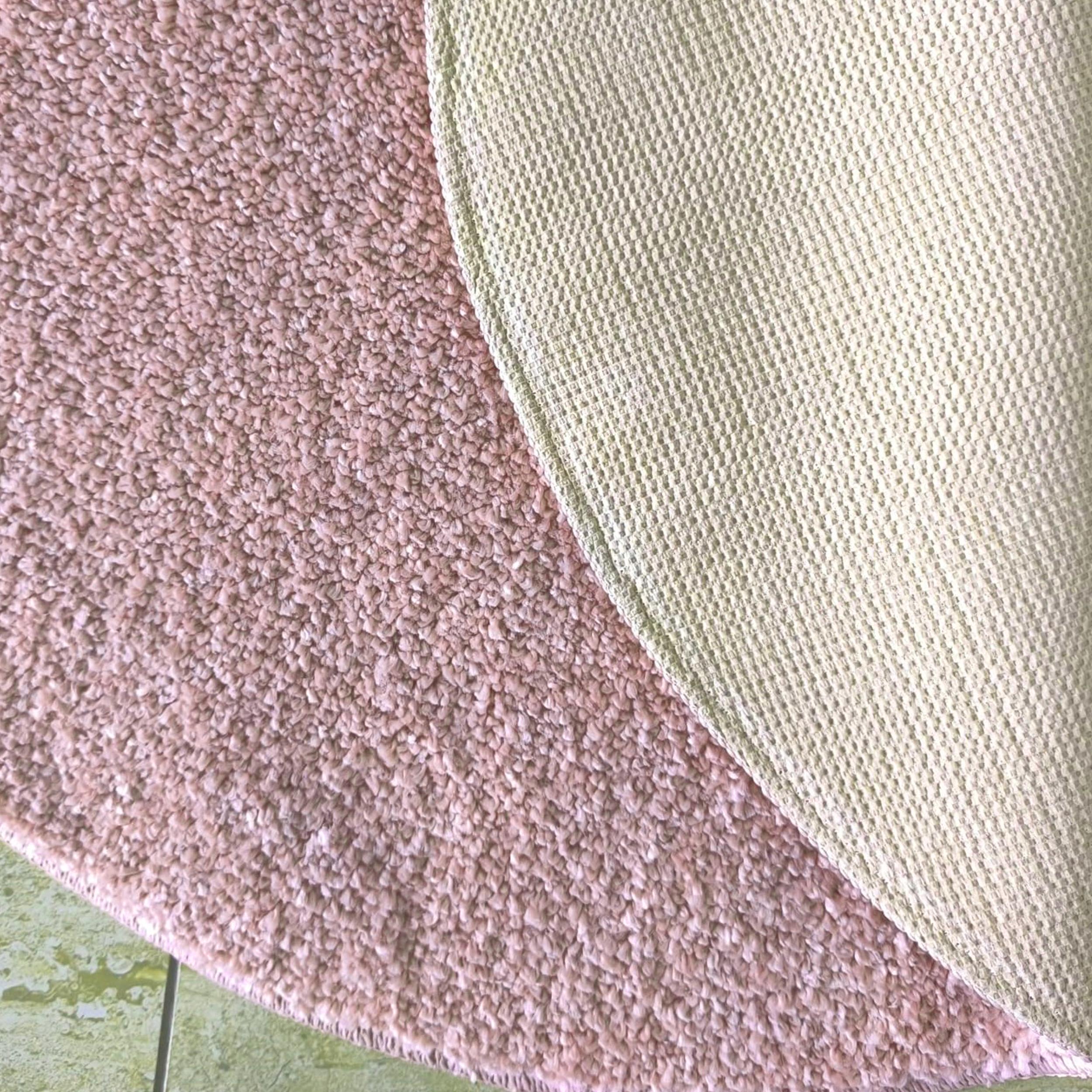 Dywan Kamel Typu Shaggy Nowoczesny Soft Koło - Różowy