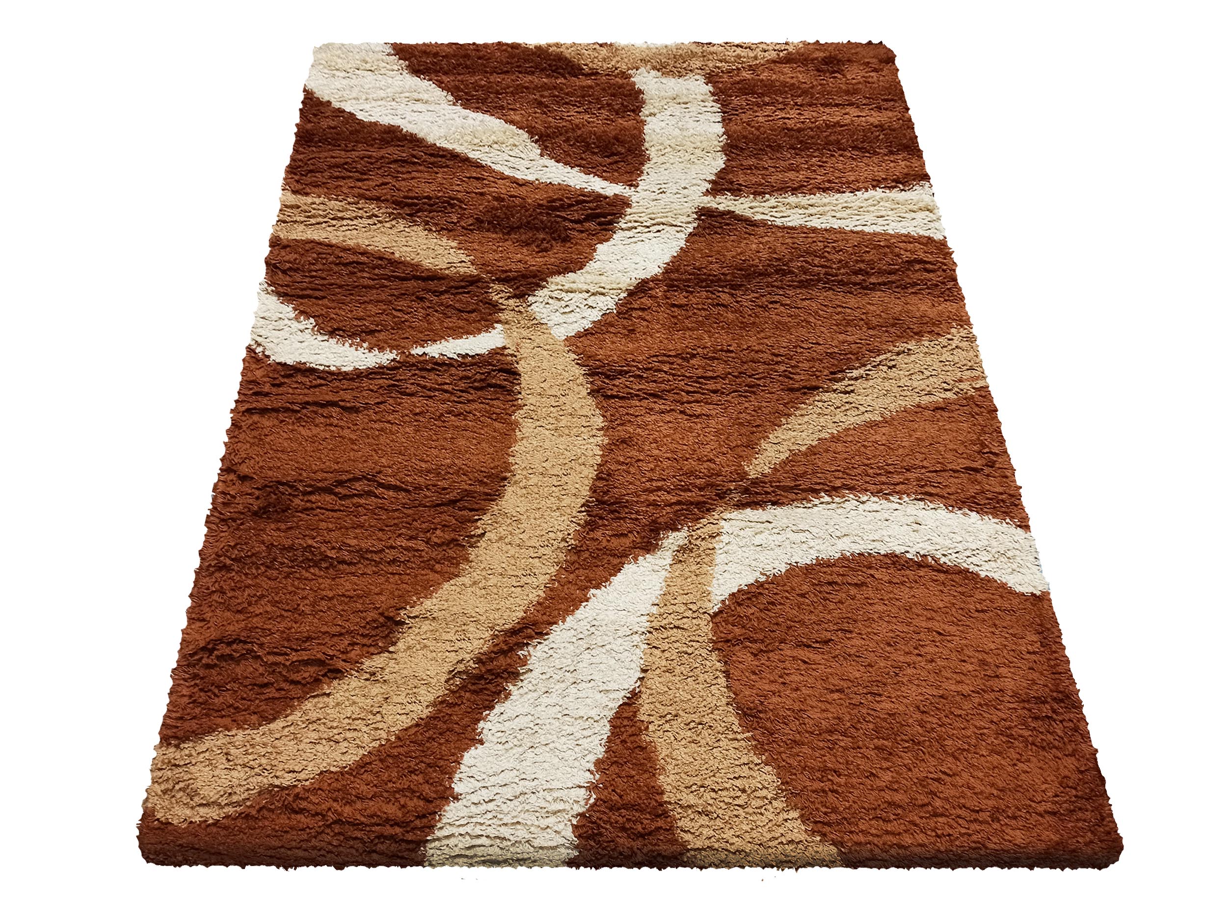 Dywan Nowoczesny Shaggy Long 0058A-BR - wielokolorowy