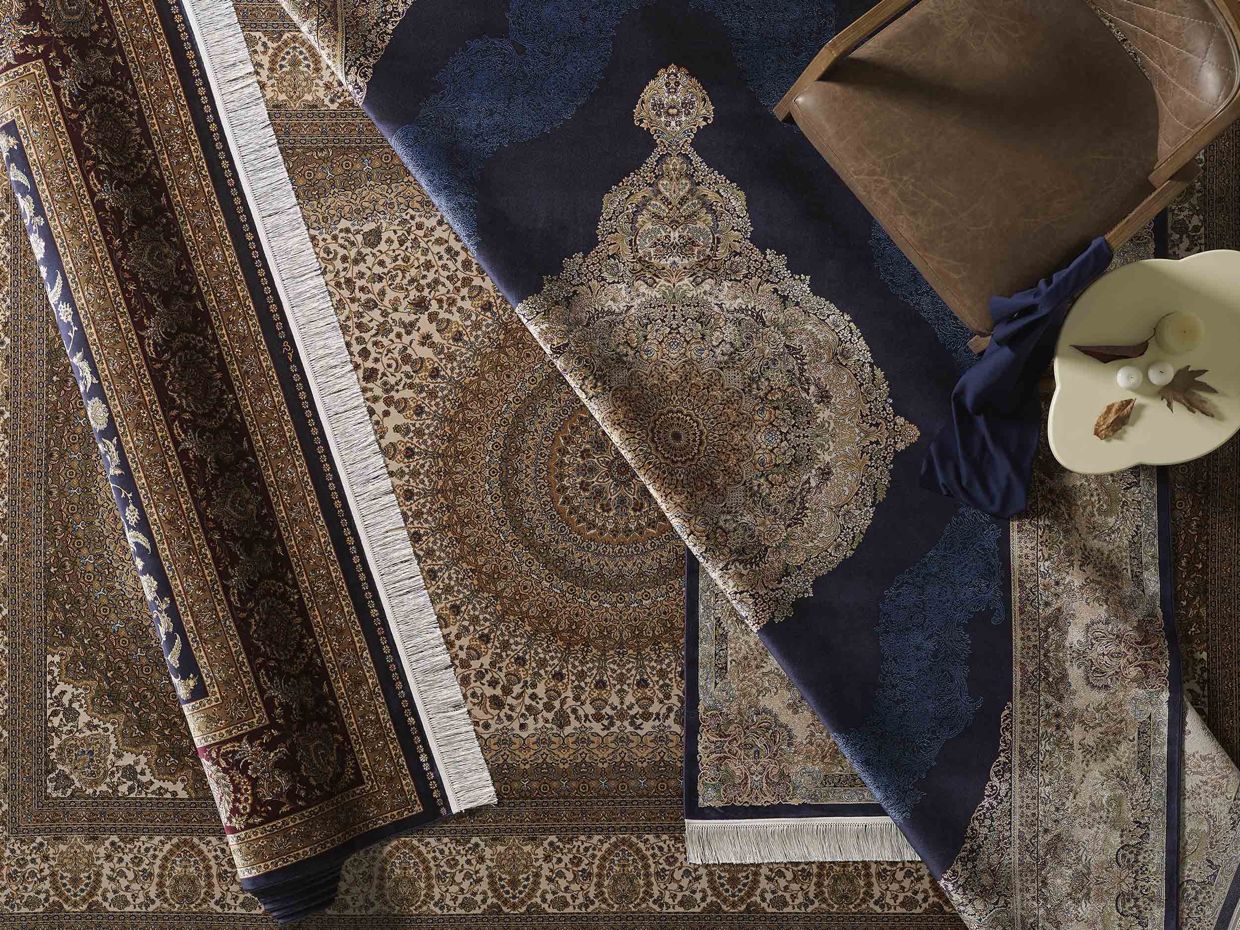 Dywan ekskluzywny Qum Silk 08 - kremowy Dywan ekskluzywny Qum Silk 08 - kremowy