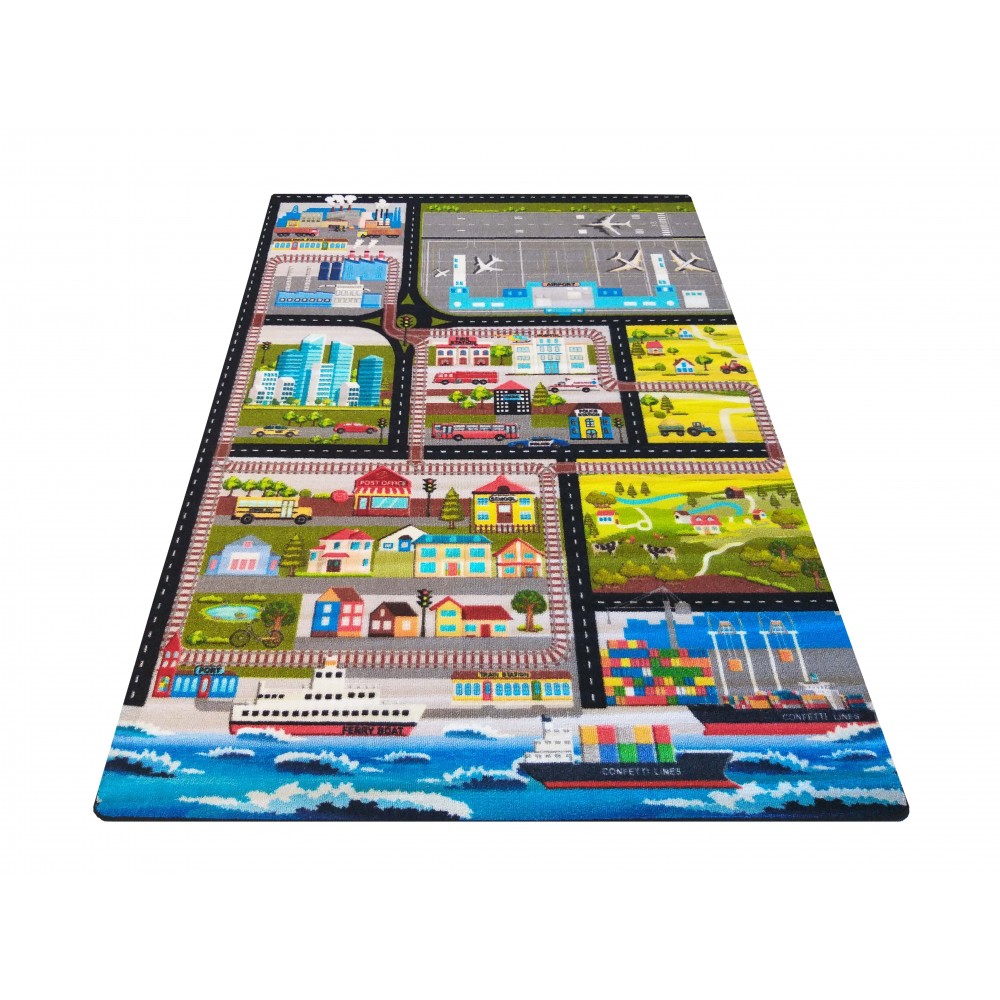 Dywan dla dzieci Sweet Kids 08 Miasteczko Dywan dla dzieci Sweet Kids 08 Miasteczko