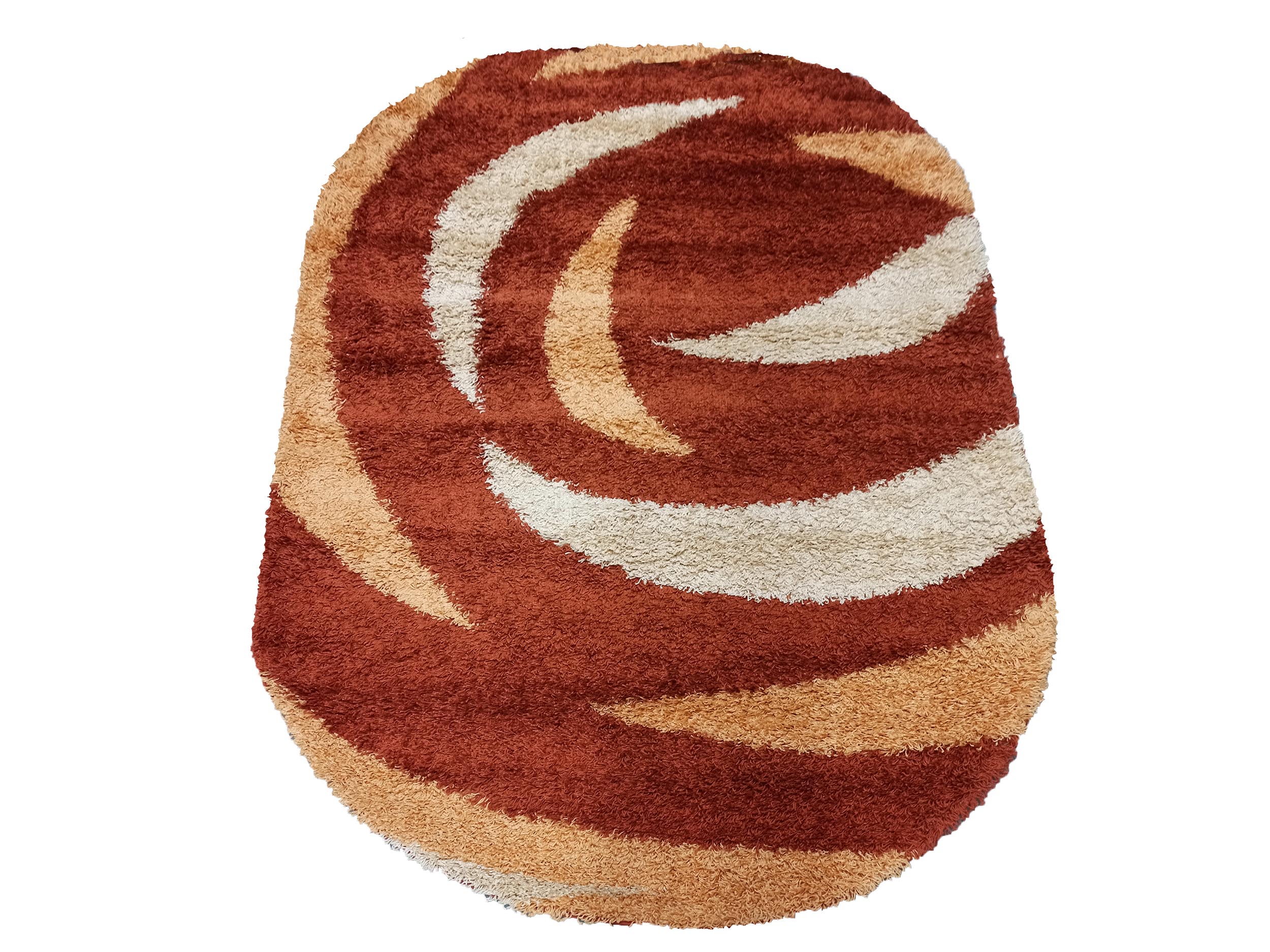 Dywan Nowoczesny Shaggy Long S904A-TE owalny - wielokolorowy