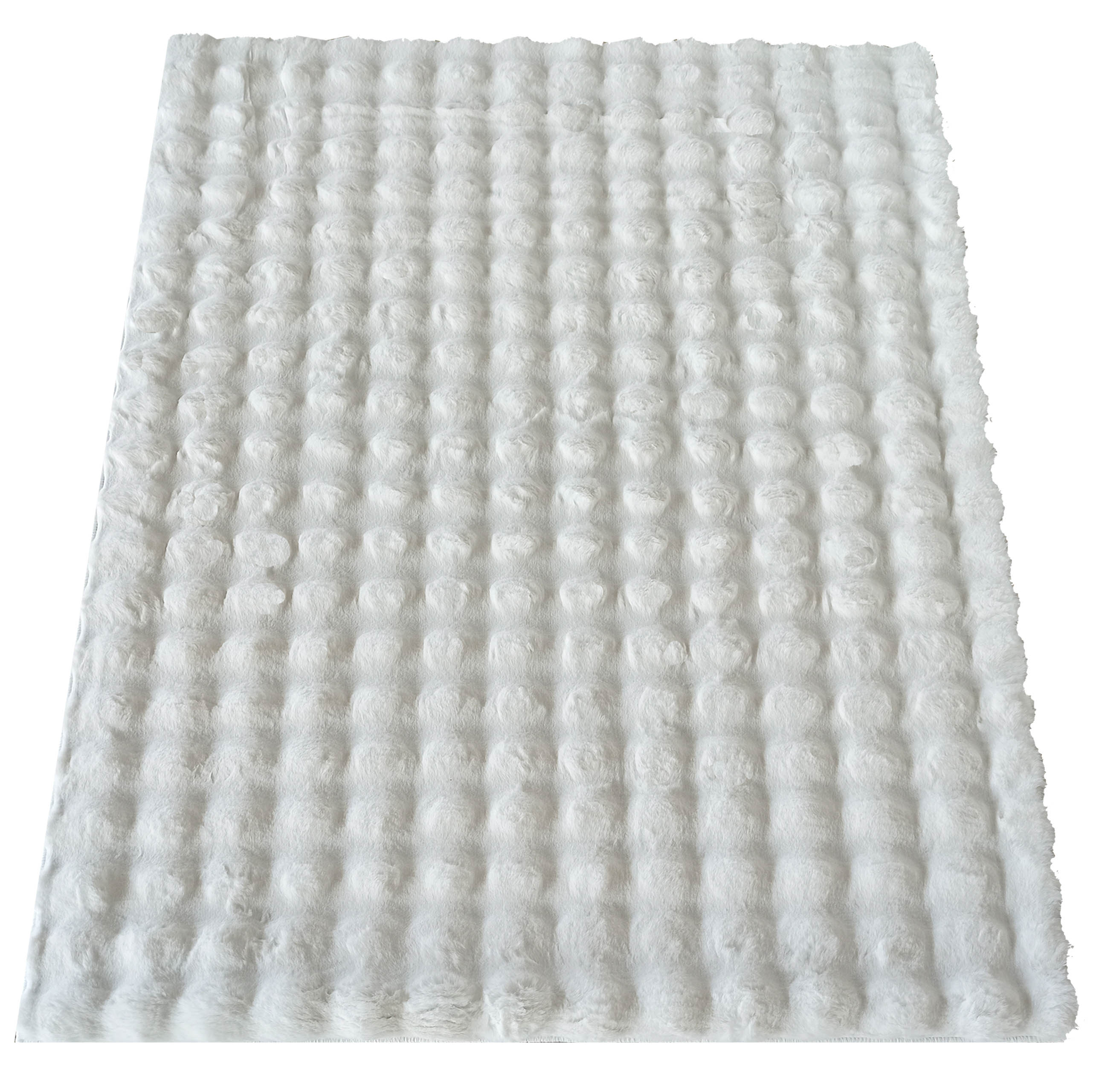 Dywan Merlin 3D Shaggy Typu Rabbit  - Biały