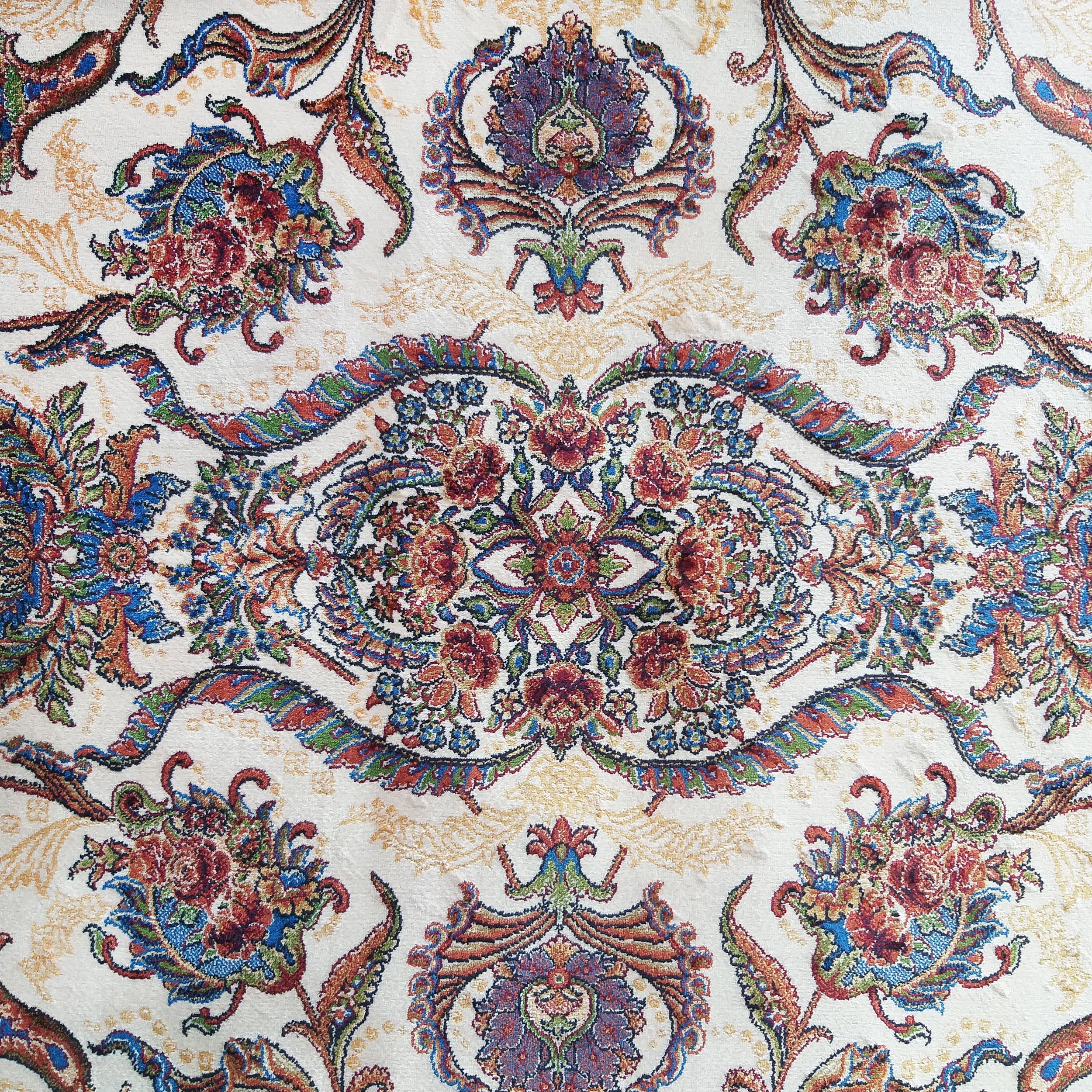 Dywan ekskluzywny Qum Silk 08 - kremowy Dywan ekskluzywny Qum Silk 08 - kremowy