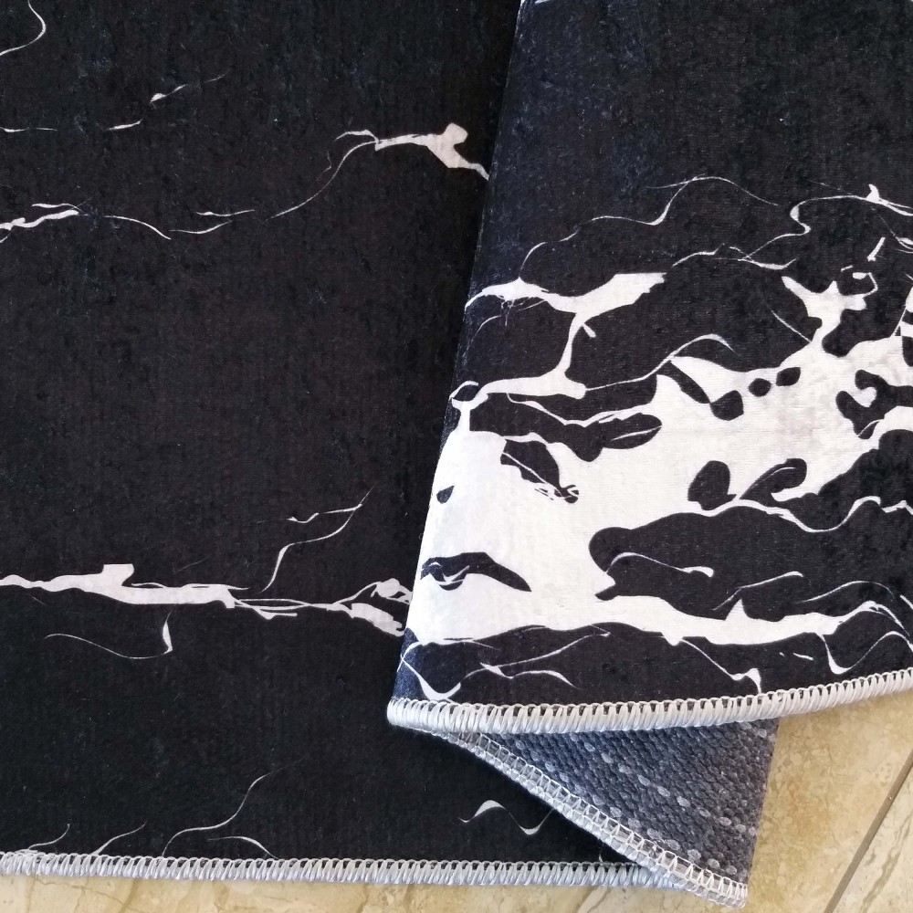 Dywan Nowoczesny Opal 100 Marmur - Czarny Dywan Nowoczesny Opal 100 Marmur - Czarny