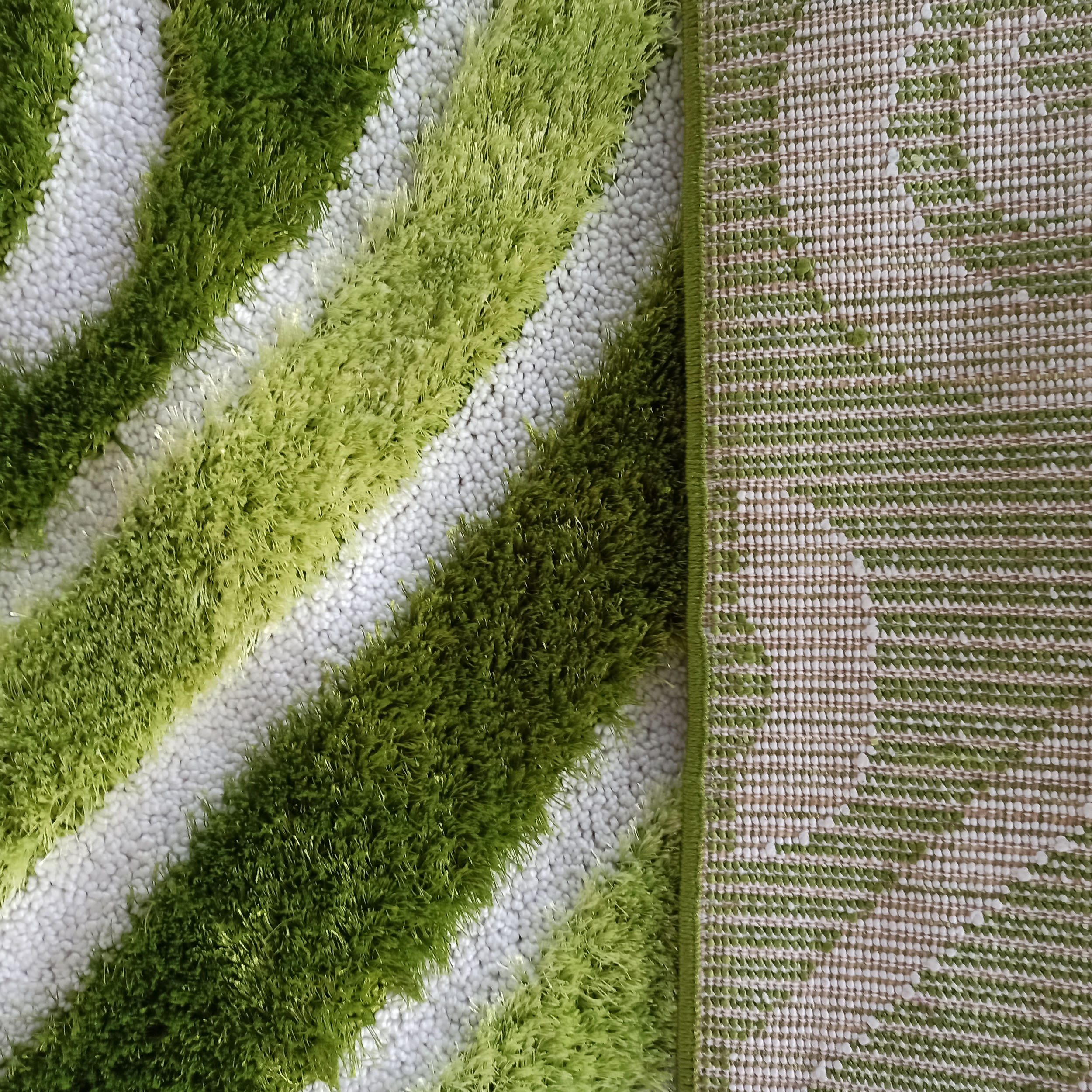 Dywan Nowoczesny Ovo Typu Shaggy 02  Zielony Dywan Nowoczesny Ovo Typu Shaggy 02  Zielony