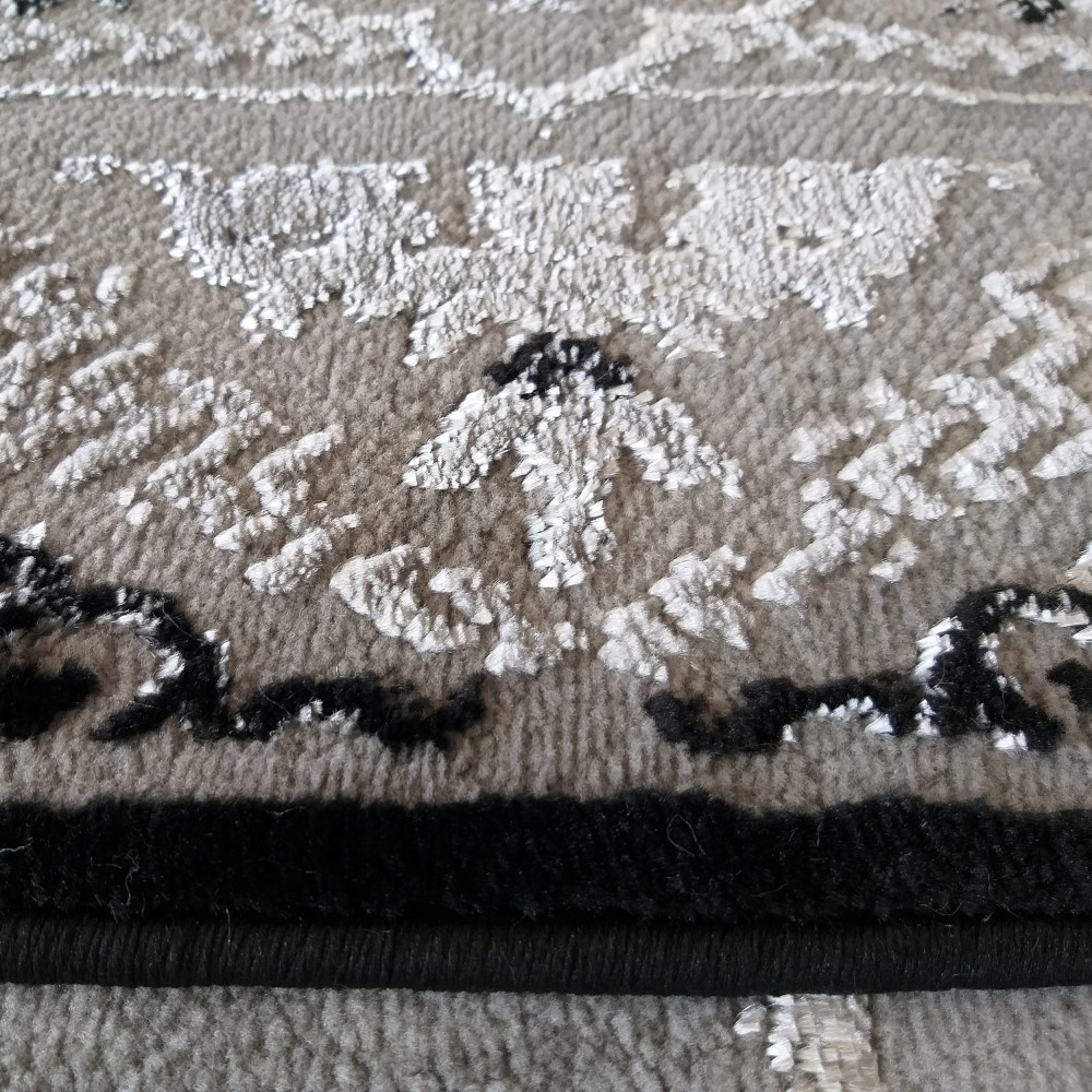 Dywan Ekskluzywny Angora 02 - Szaro - Czarny
