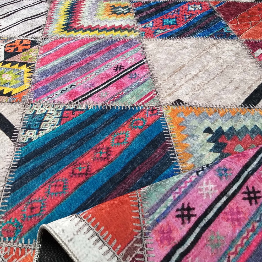 Dywan Nowoczesny Wielokolorowy Safir 500 - Patchwork Dywan Nowoczesny Wielokolorowy Safir 500 - Patchwork