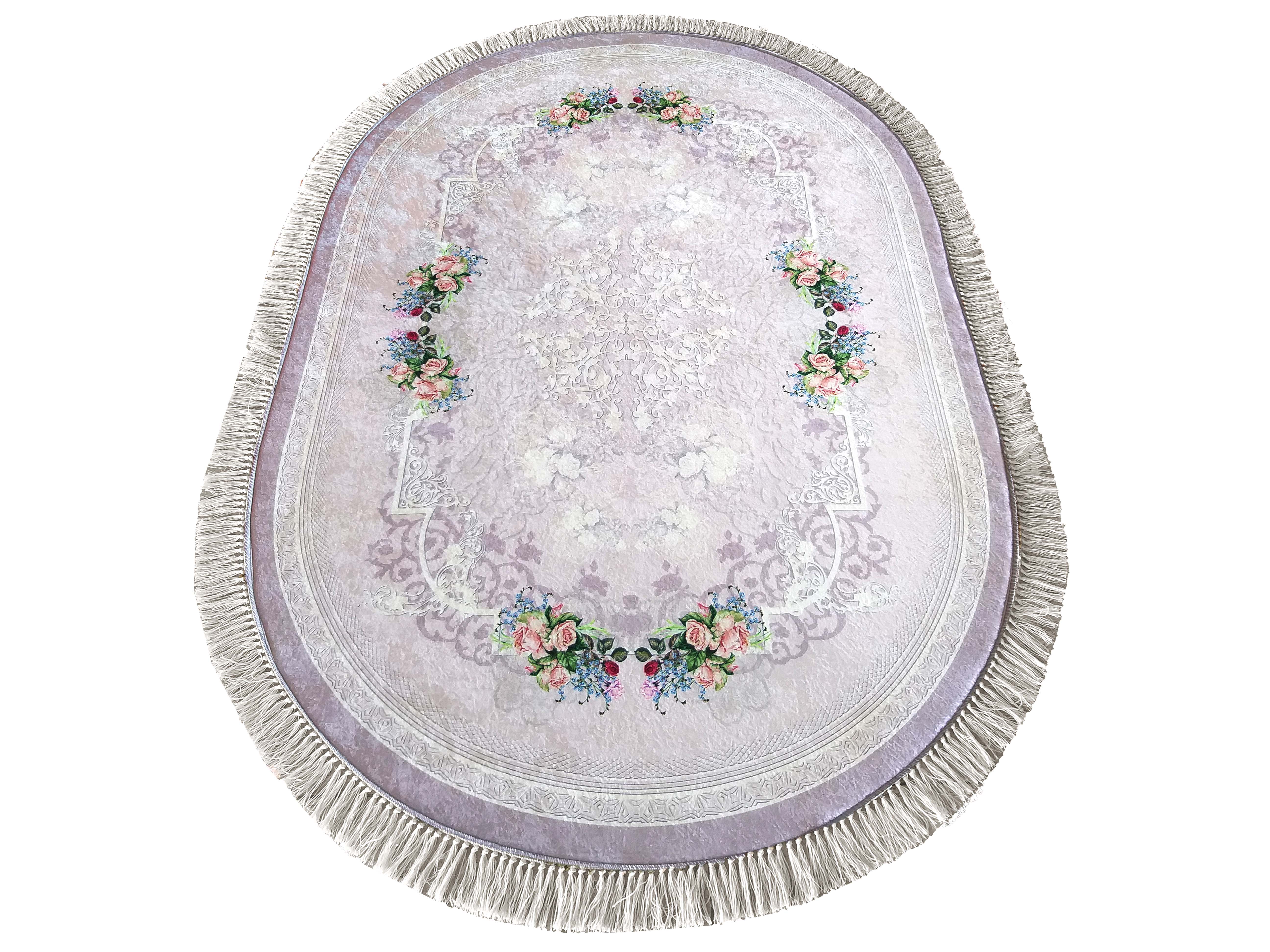 Dywan Antypoślizgowy Nowoczesny Horeca 05 Fioletowy Owal