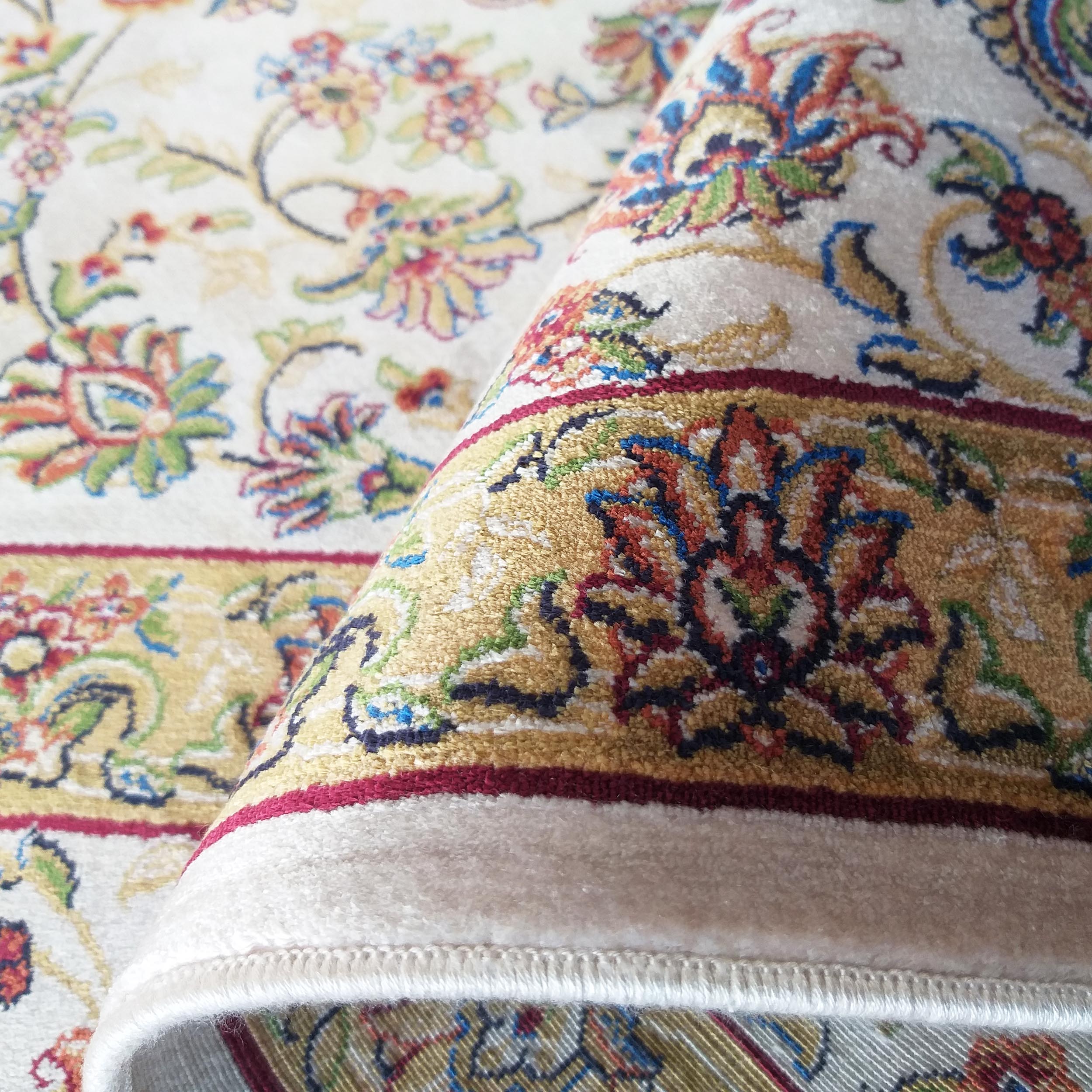 Dywan ekskluzywny Qum Silk 12 - kremowy Dywan ekskluzywny Qum Silk 12 - kremowy