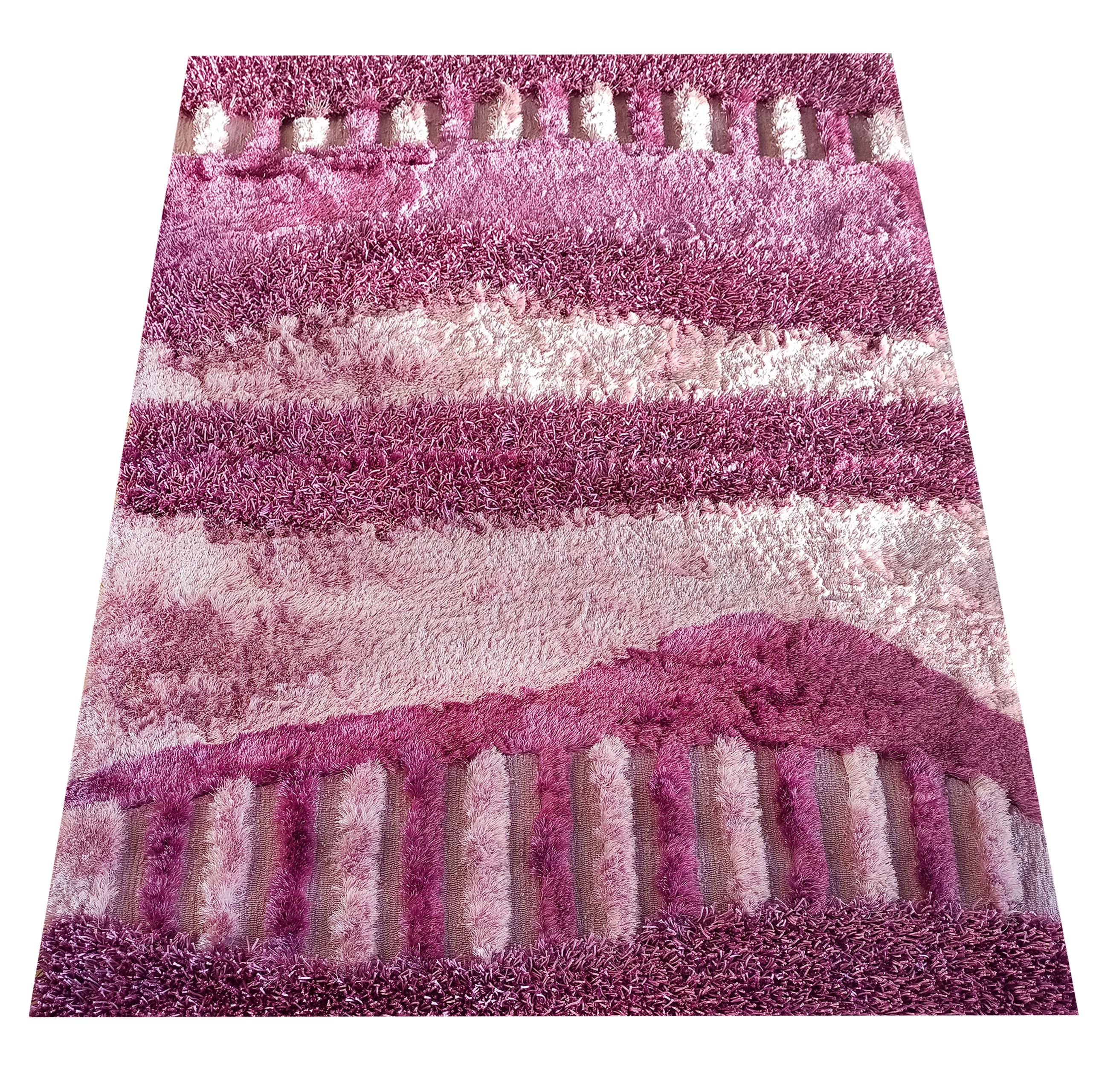 Dywan Nowoczesny Ovo Typu Shaggy 1002 Fioletowy