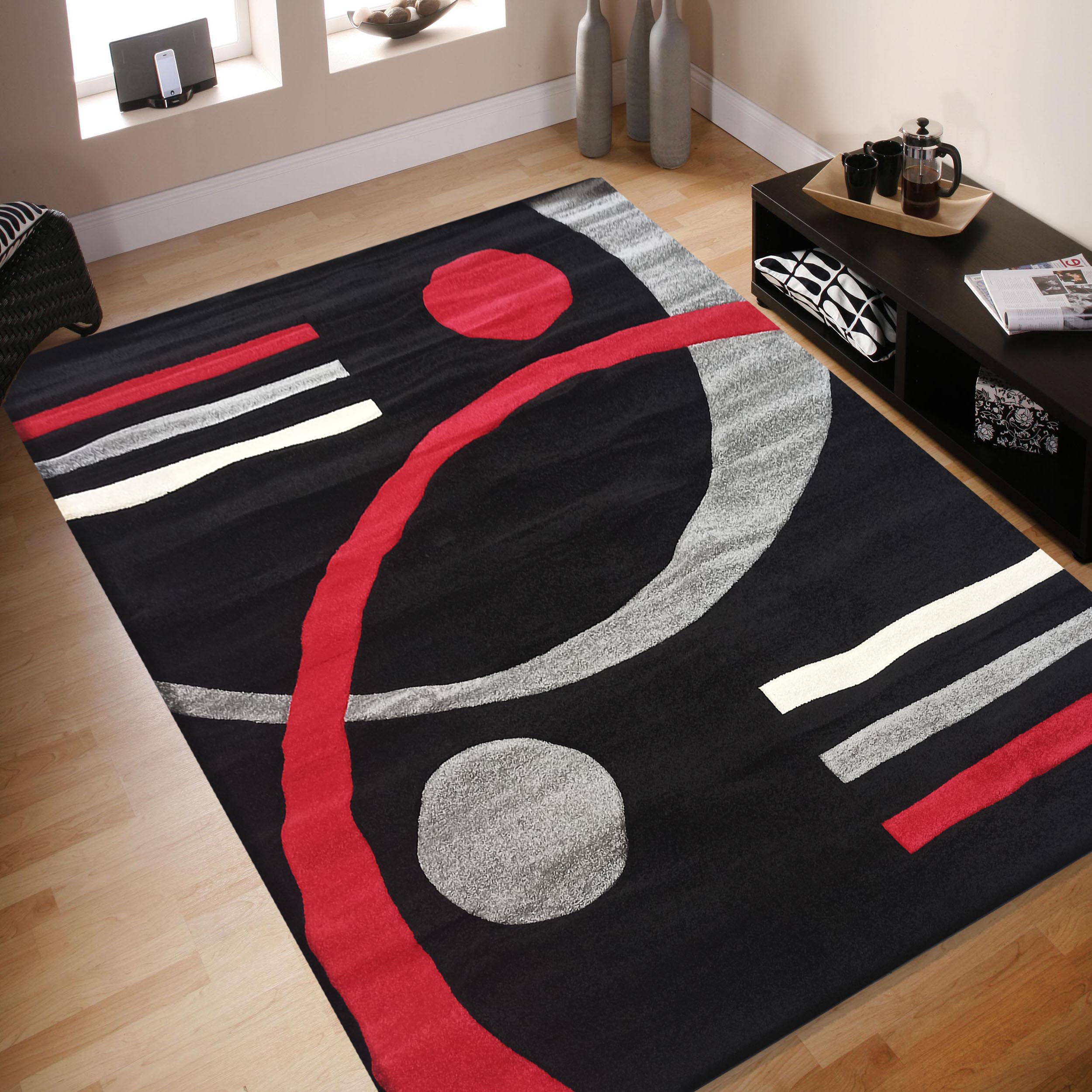 Dywan nowoczesny Fantazja 6070A-BL - czarny