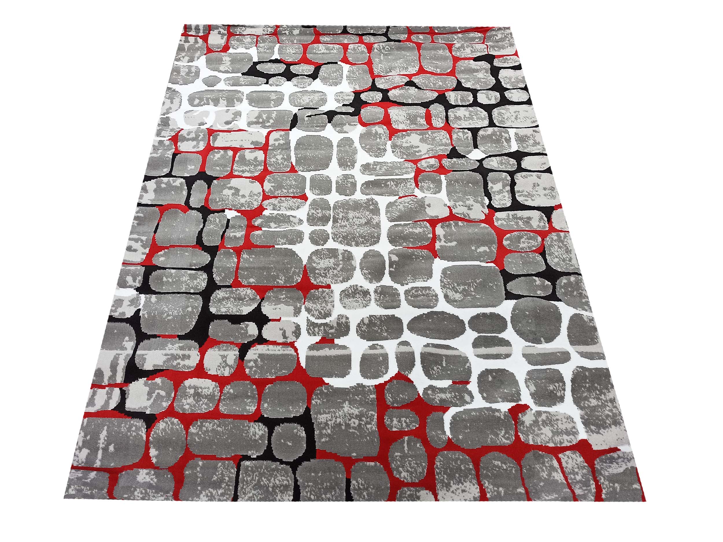 Dywan Nowoczesny Soho 2013A-RG - szaro - czerwony