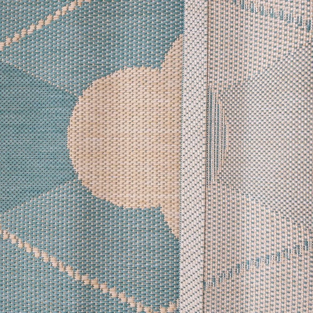 Dywan Nowoczesny Sznurkowy OUTDOOR Patio 30 - Turkusowo - Beżowy