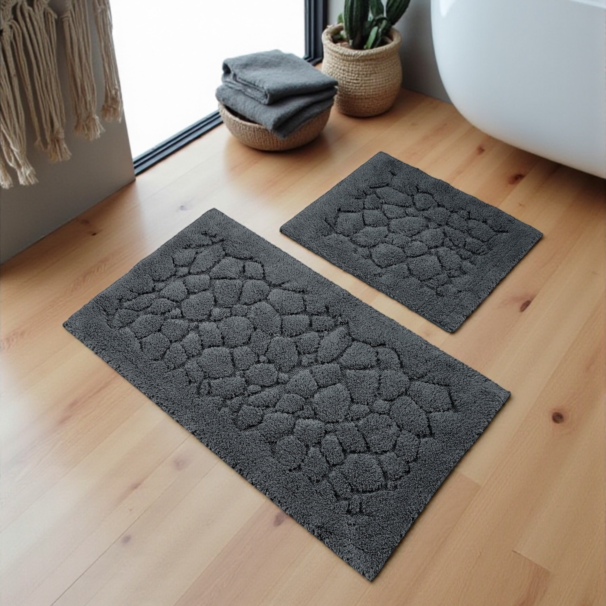 Komplet Dywaników Łazienkowych Boston 10 - Grafit