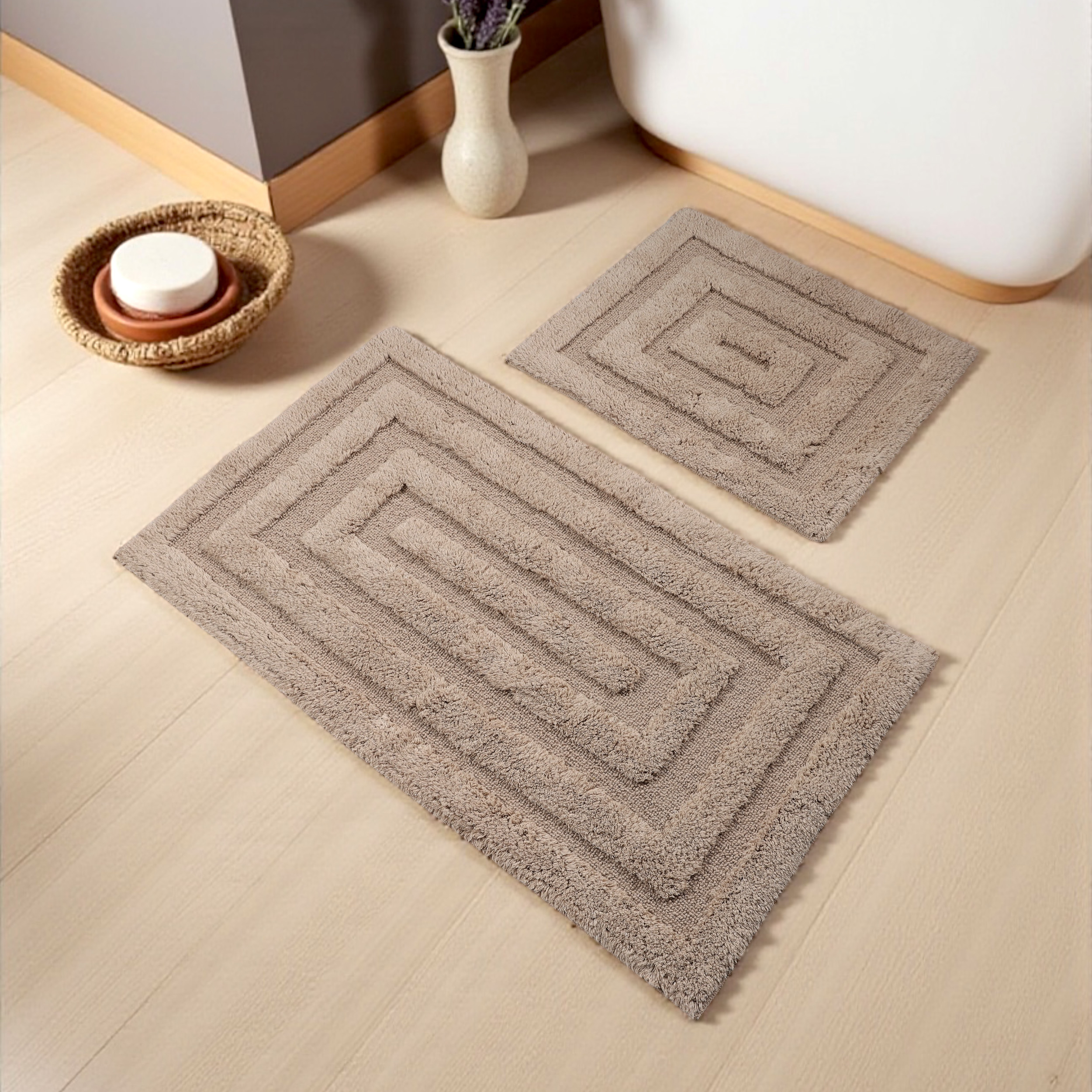 Komplet Dywaników Łazienkowych Boston 13 - Beżowy