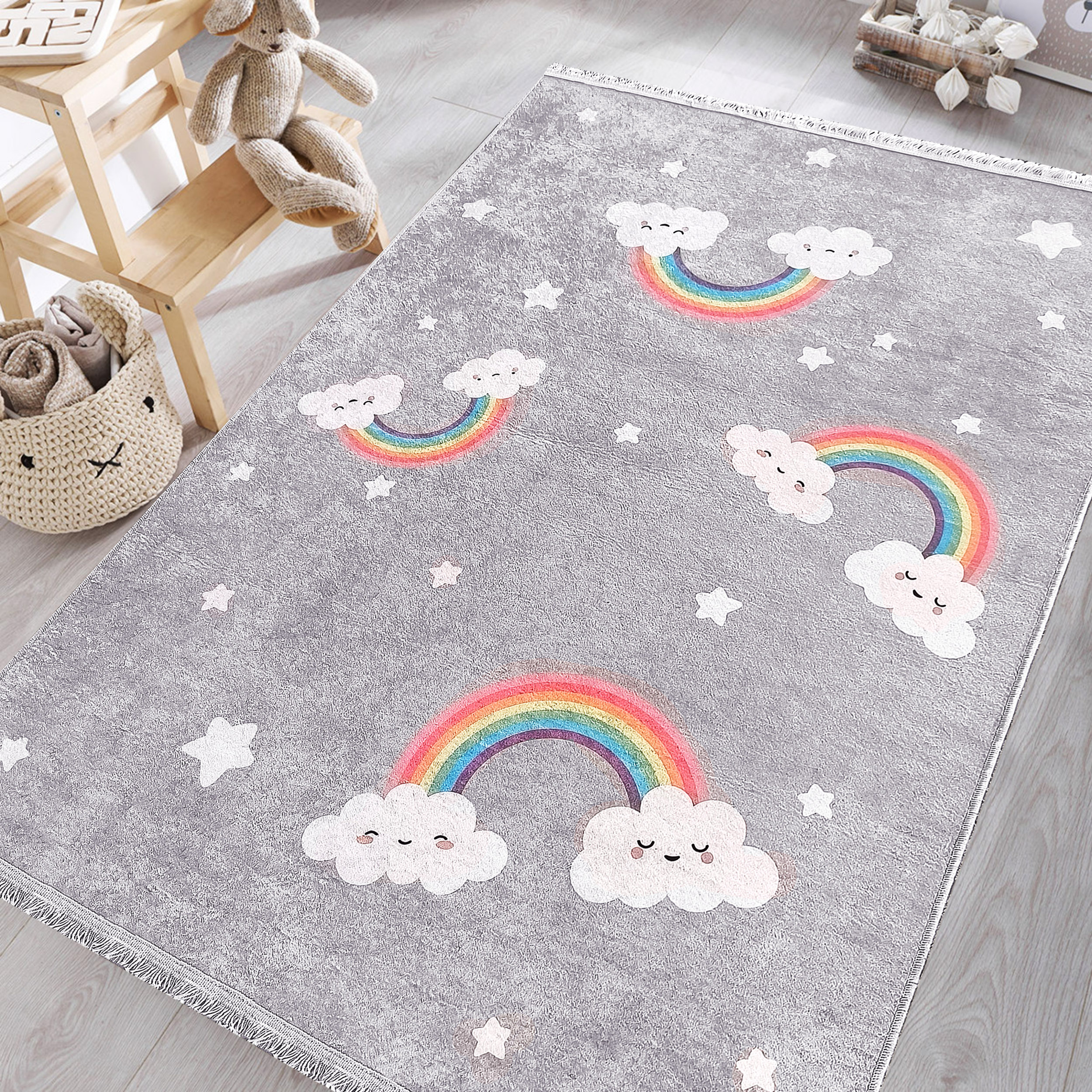 Dywan Dla Dzieci New Bambino 142 - tęcza