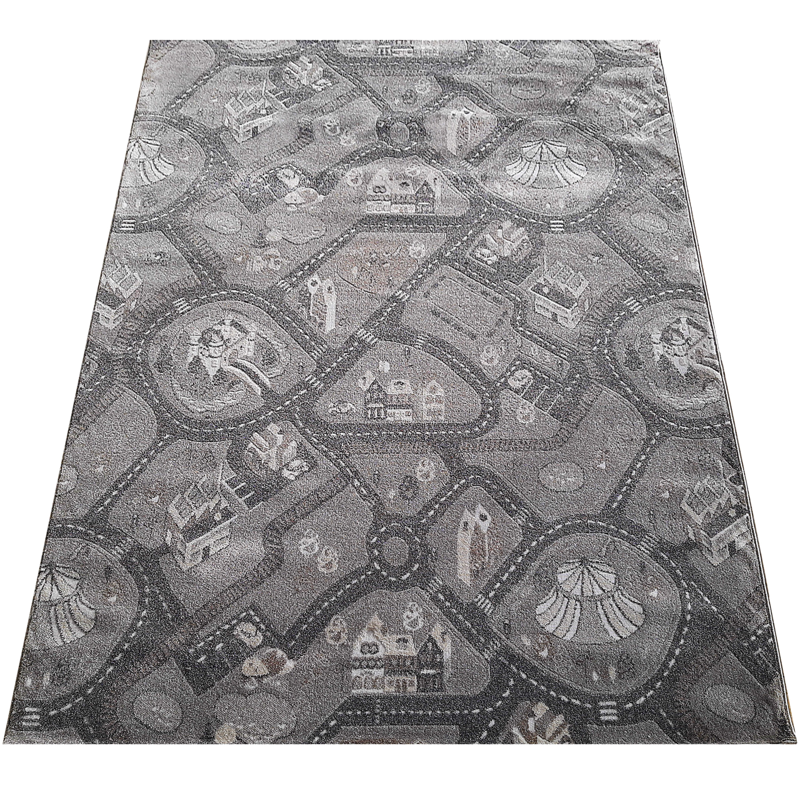 Dywan dla dzieci BELLA 09 - Miasteczko Szary 