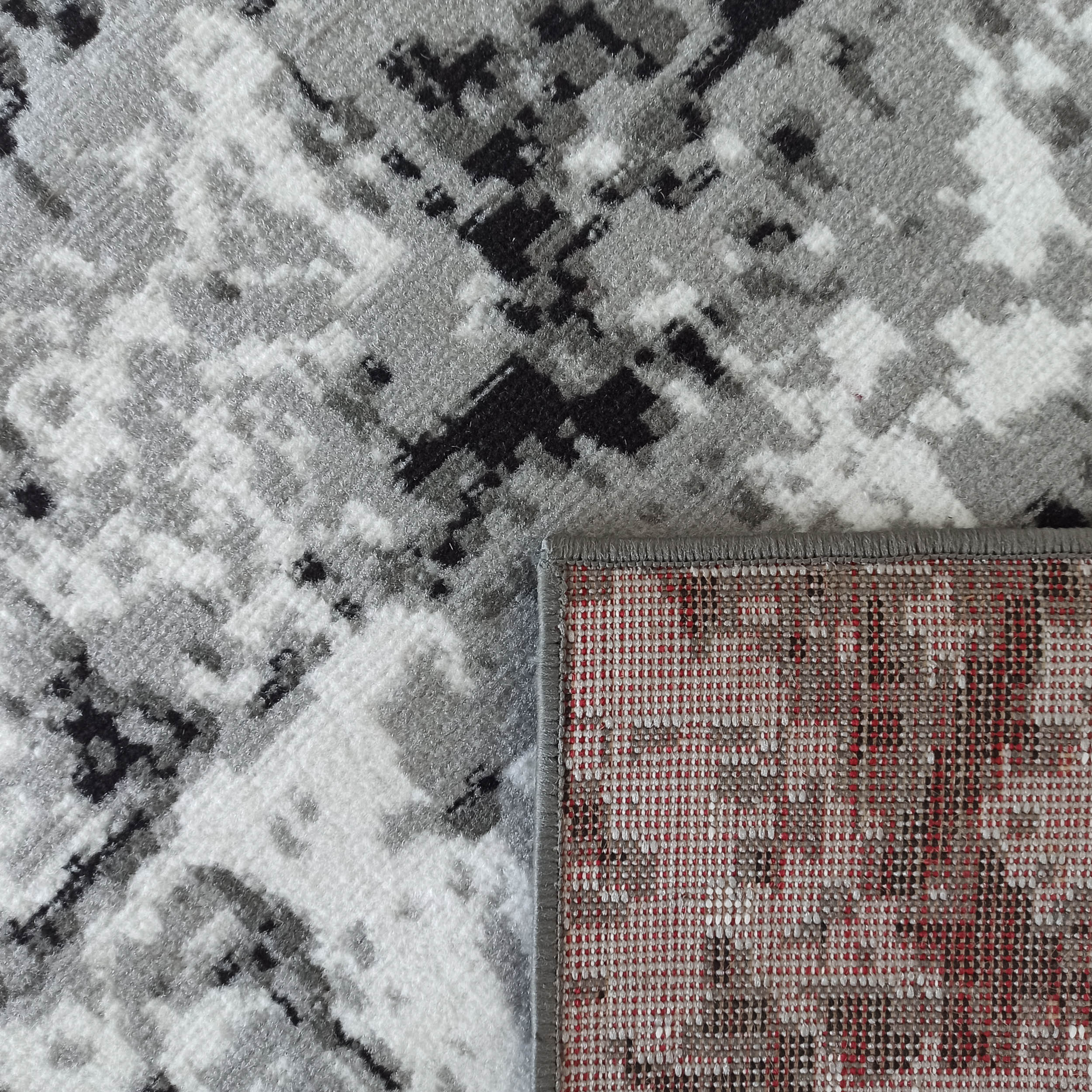 Dywan nowoczesny Soho 18 - czarno - szary