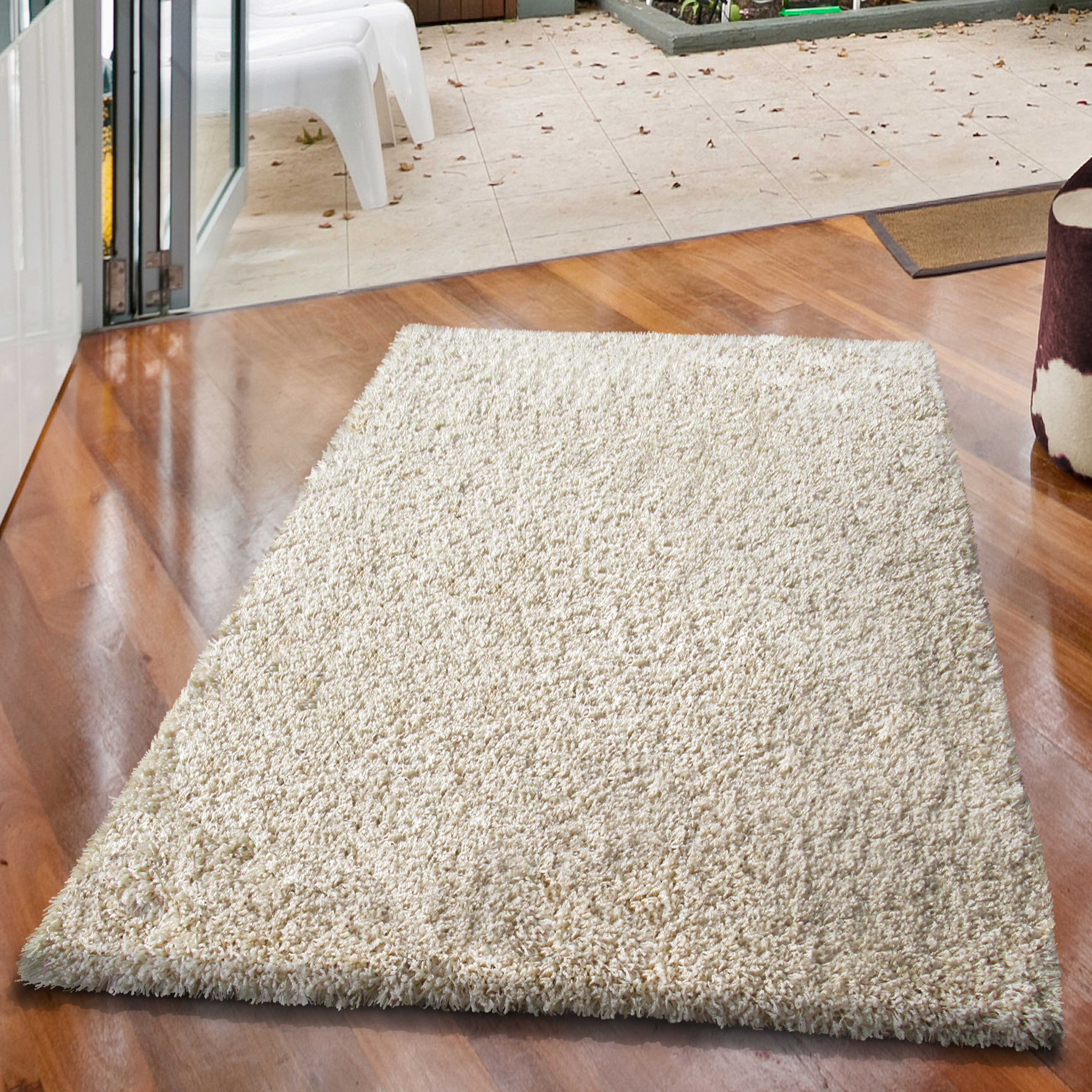 Dywan Shaggy jednolity waniliowy