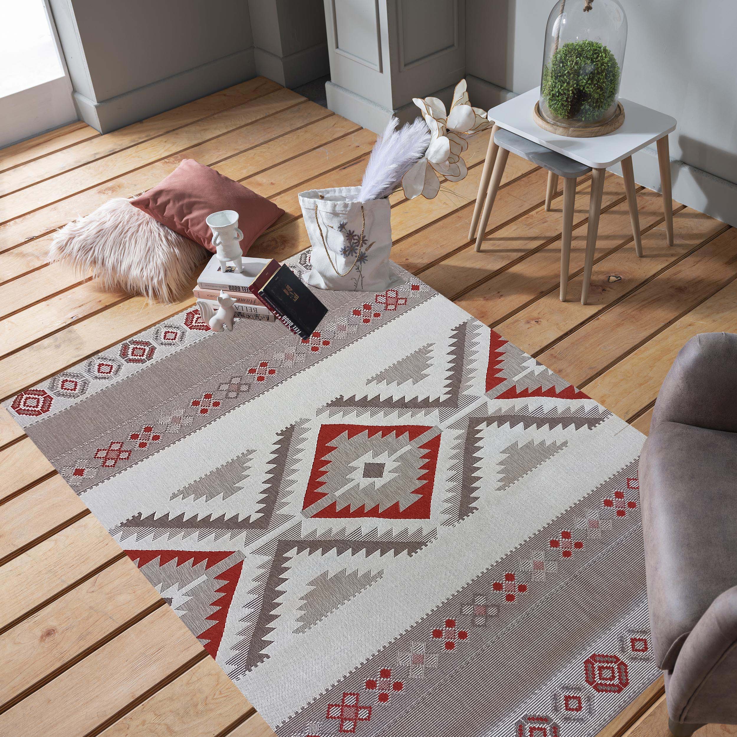 Dywan Nowoczesny Sznurkowy OUTDOOR Patio 203 - Wielokolorowy