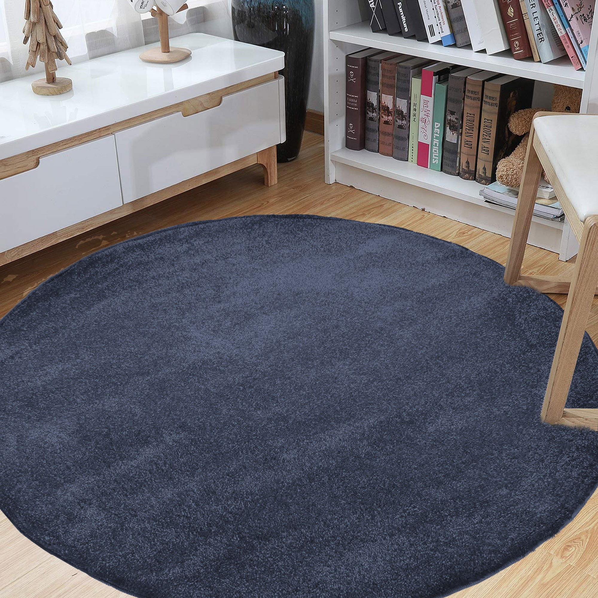 Dywan Nowoczesny Shaggy Cosy Balta Koło 01 - Niebieski