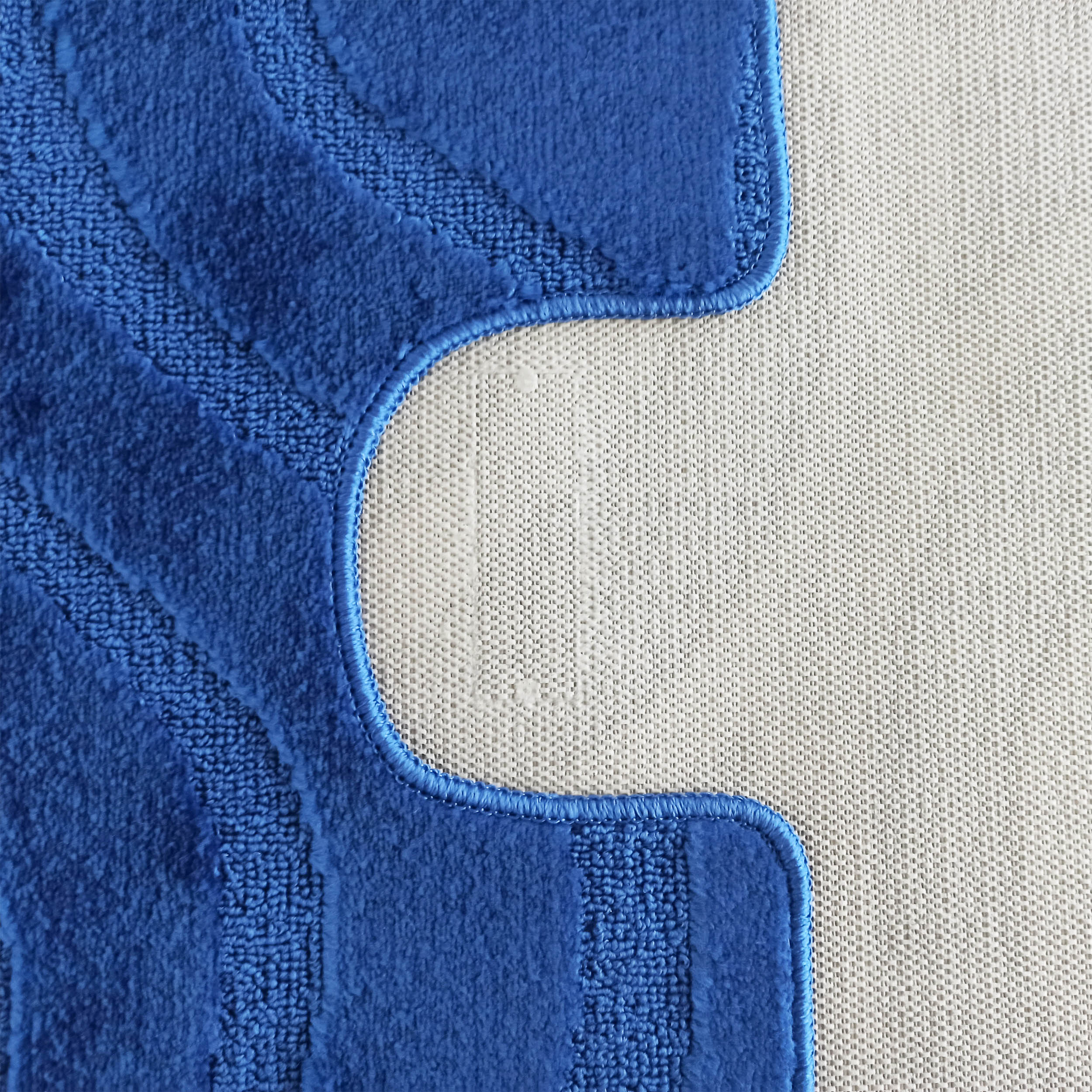 Komplet Dywaników Łazienkowych Montana Symphony - Szafirowy Pod WC Antypoślizgowy