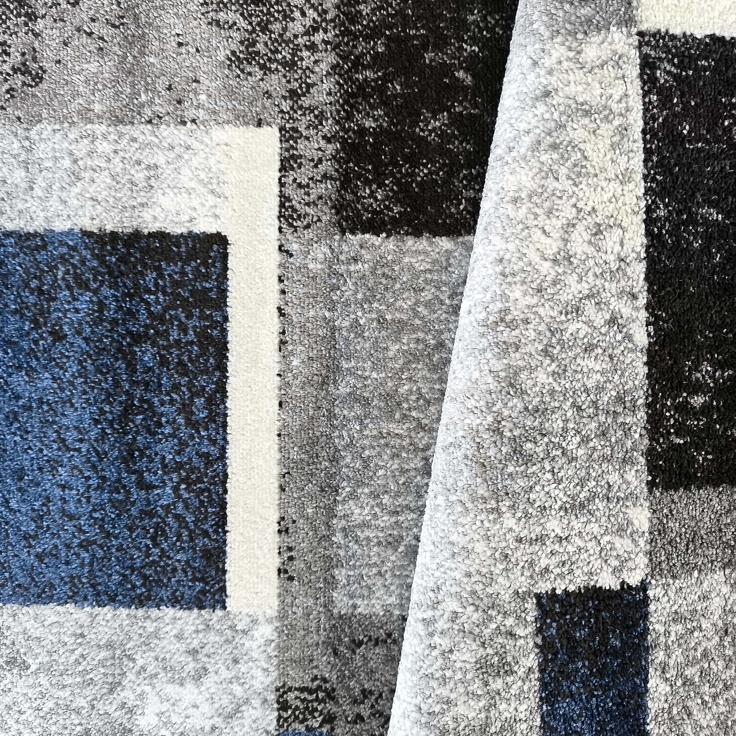 Dywan Nowoczesny Otto 09 Szaro-Granatowy Dywan Nowoczesny Otto 09 Szaro-Granatowy