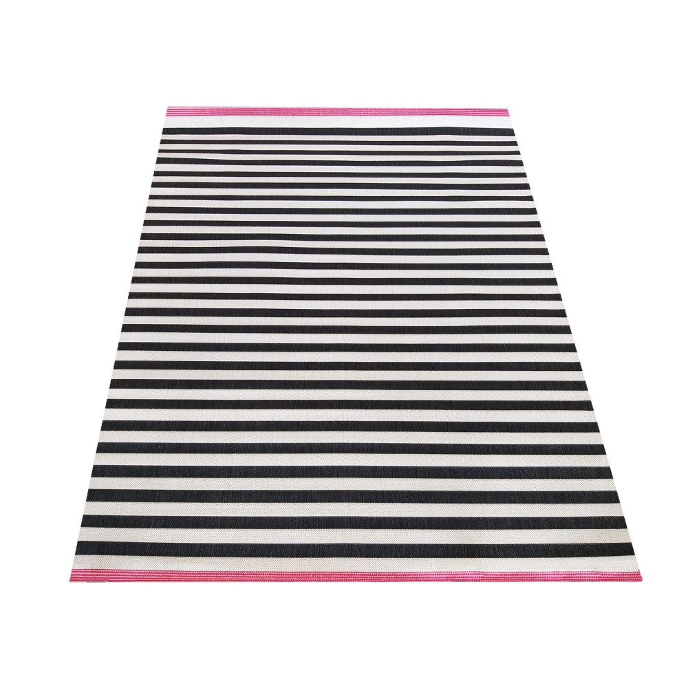 Dywan Nowoczesny Sznurkowy OUTDOOR Patio 34 - Czarno - Biały