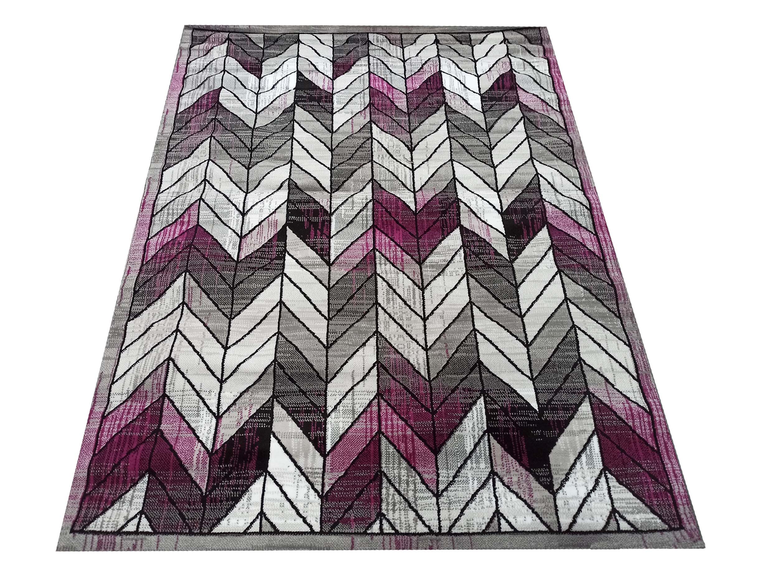 Dywan Nowoczesny Soho 1961B-PG - szaro - purpurowy