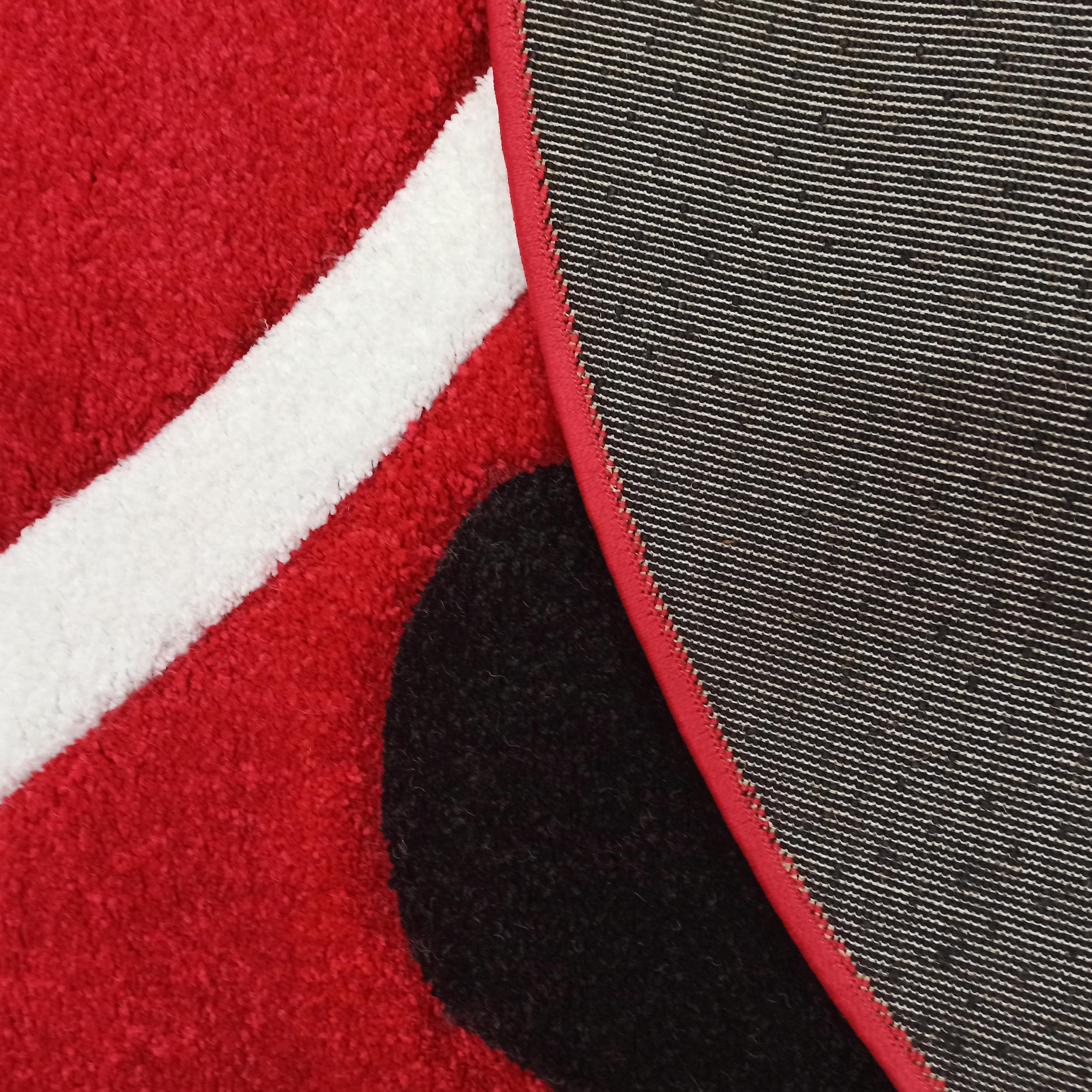 Dywan nowoczesny Fantazja 6176B-RD owalny - czerwony