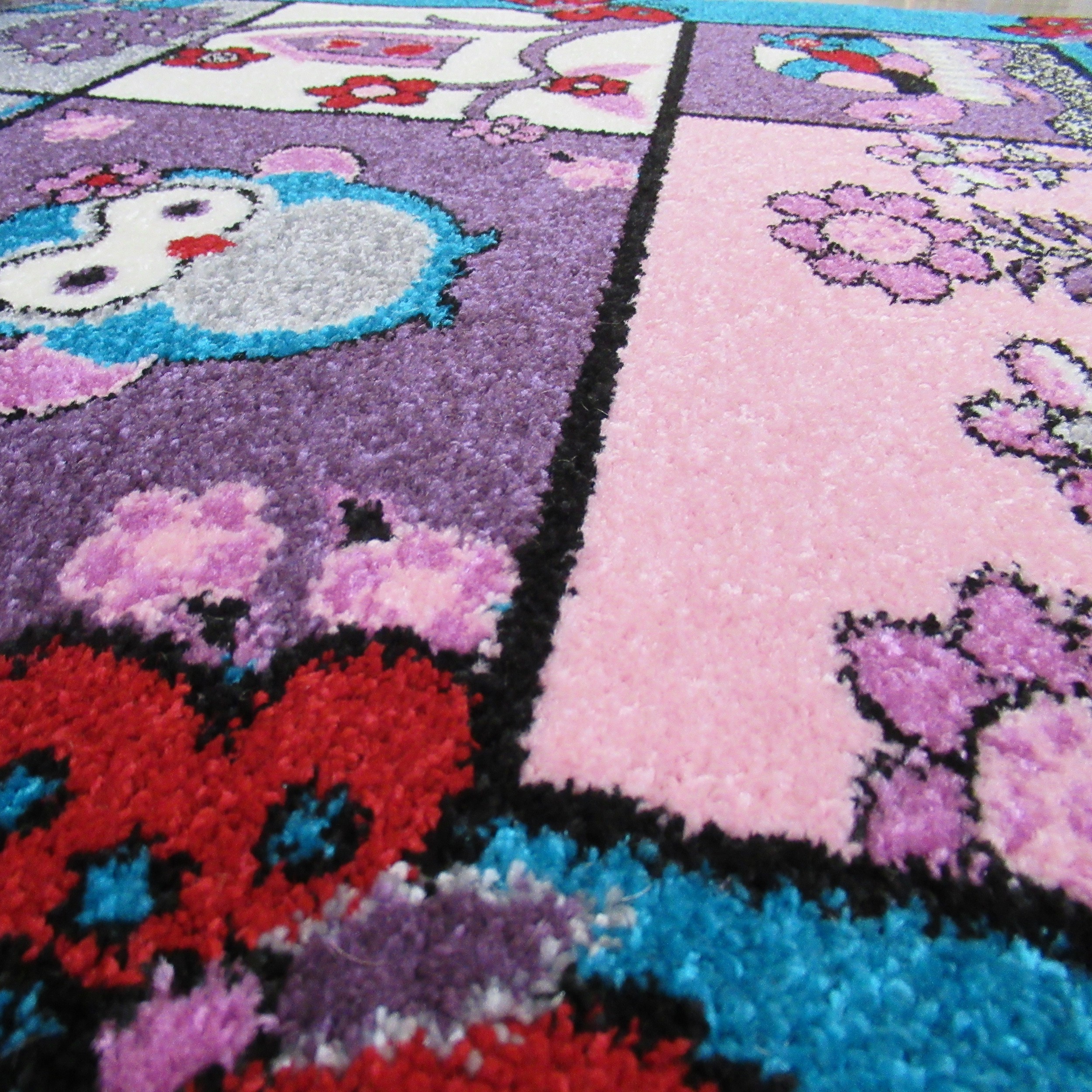 Dywan Bella Dla Dzieci 04 Turkusowy Zwierzęta