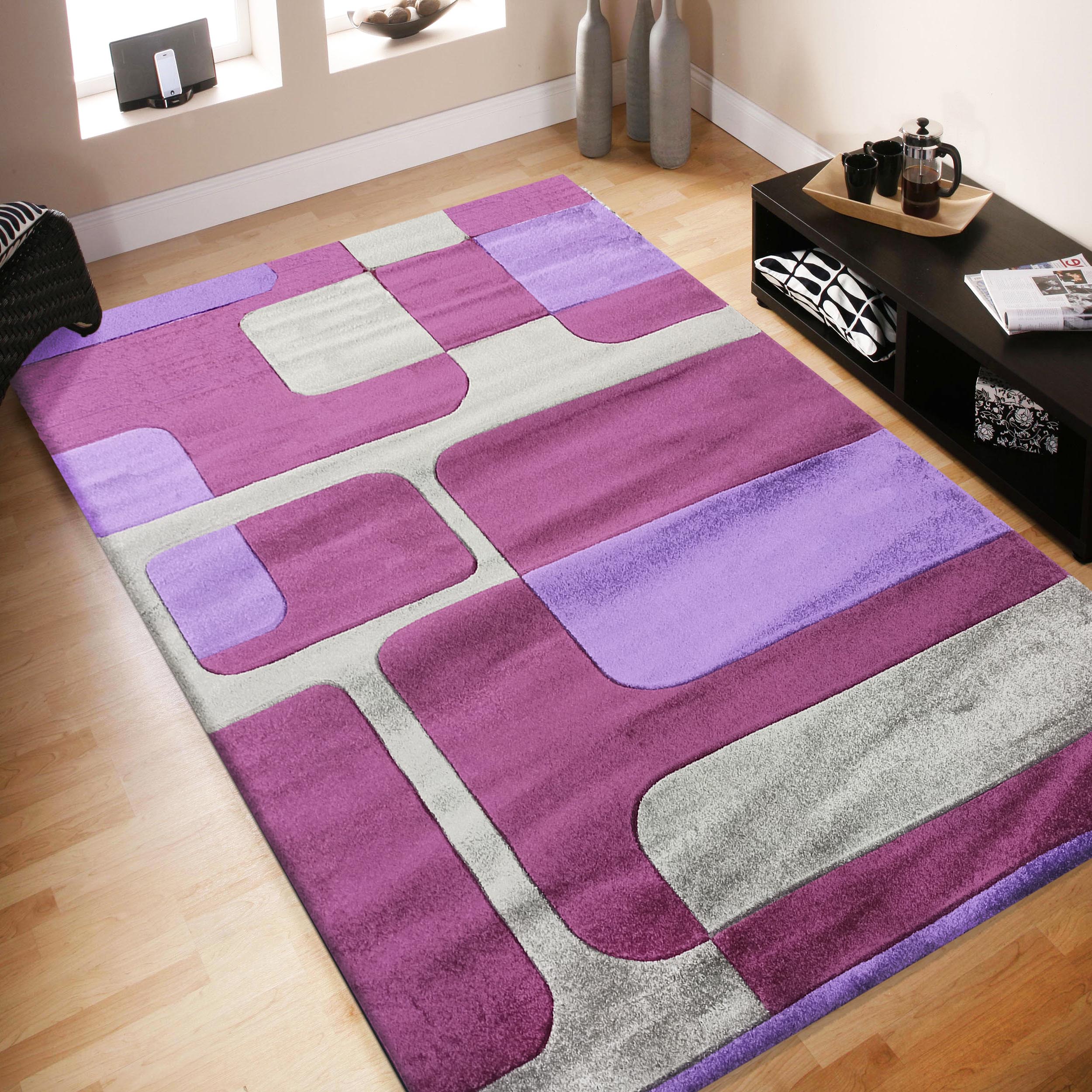 Dywan nowoczesny Fantazja KOSTKA-LG - fioletowy Dywan nowoczesny Fantazja KOSTKA-LG - fioletowy