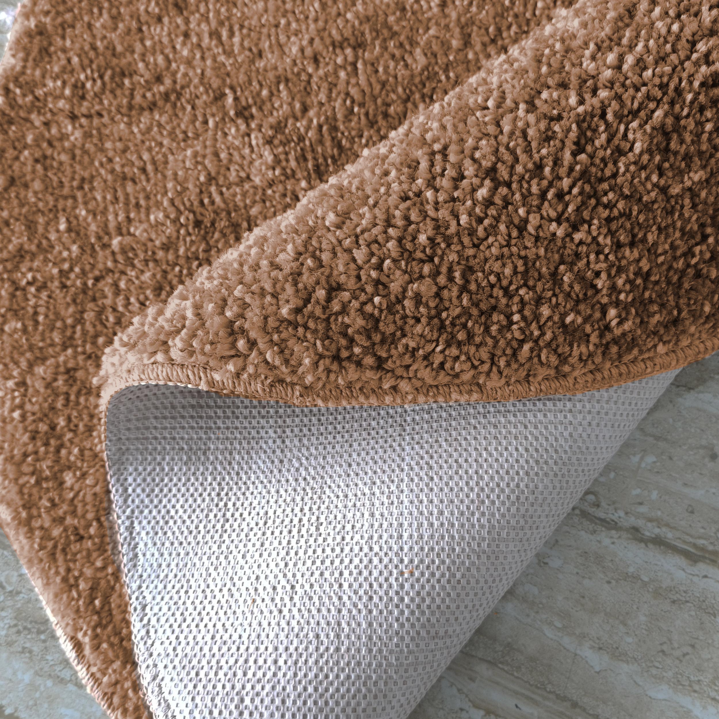 Dywan Kamel Typu Shaggy Nowoczesny Koło Soft - Brązowy jasny